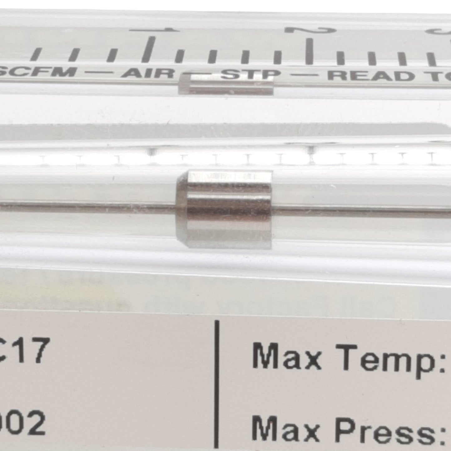 New King Instrument 75303122C17 Flowmeter, 1/4 F NPT, 100 PSI, 4 SCFM Air, 4" Scale