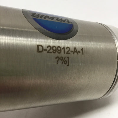 New – Open box Bimba D-29912-A-1 Double-Acting Pneumatic Cylinder Ø2" Bore, 1" Stroke, G3/8"