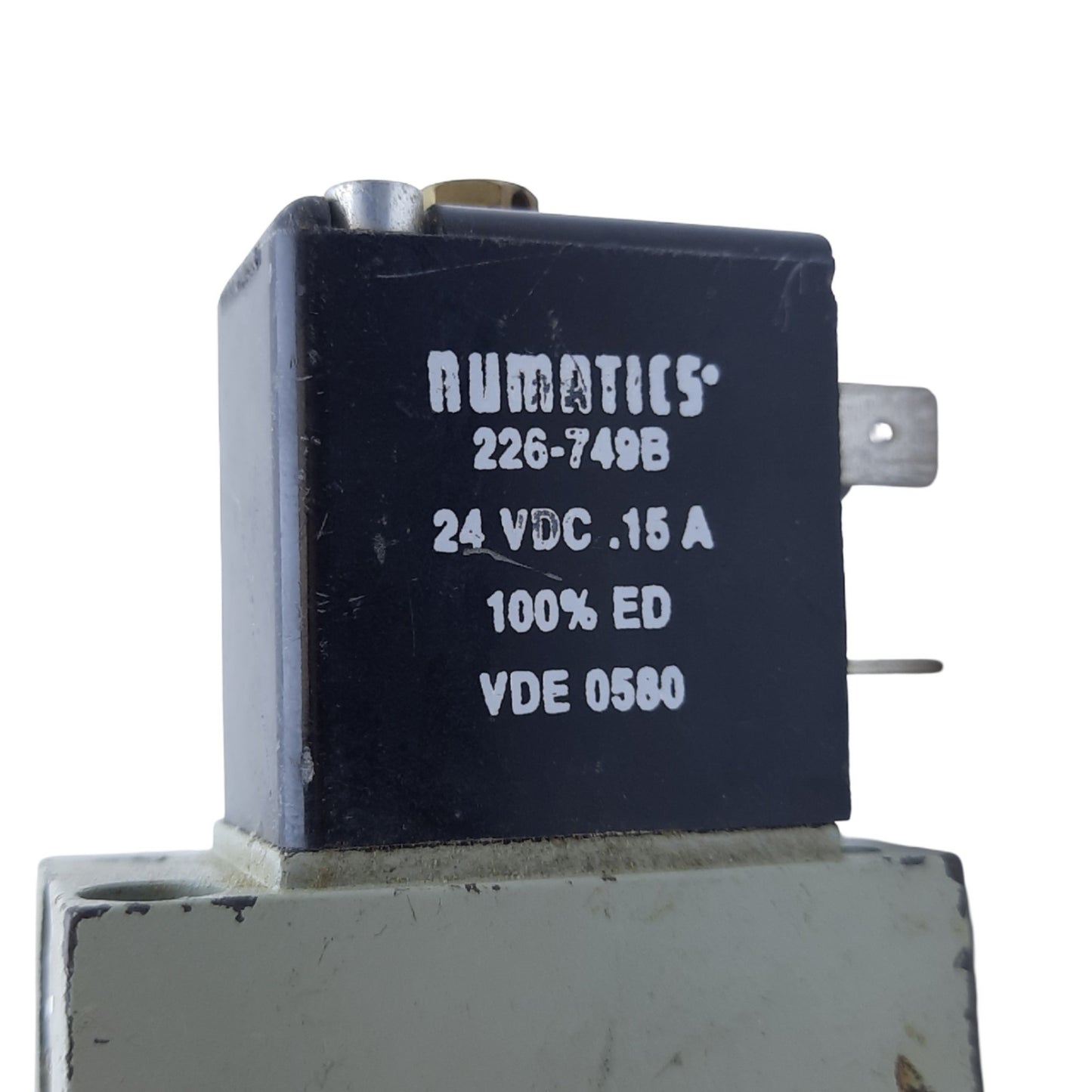 Used ASCO Numatics L23BB452B Solenoid Valve, 14.5-145 PSIG, .15 Amps 24VDC Coil