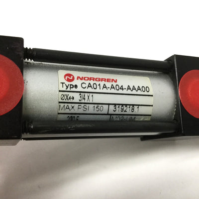 New – Open box Norgren CA01A-A04-AAA00 Tie-Rod Pneumatic Cylinder, 3/4" Bore, 1" Stroke