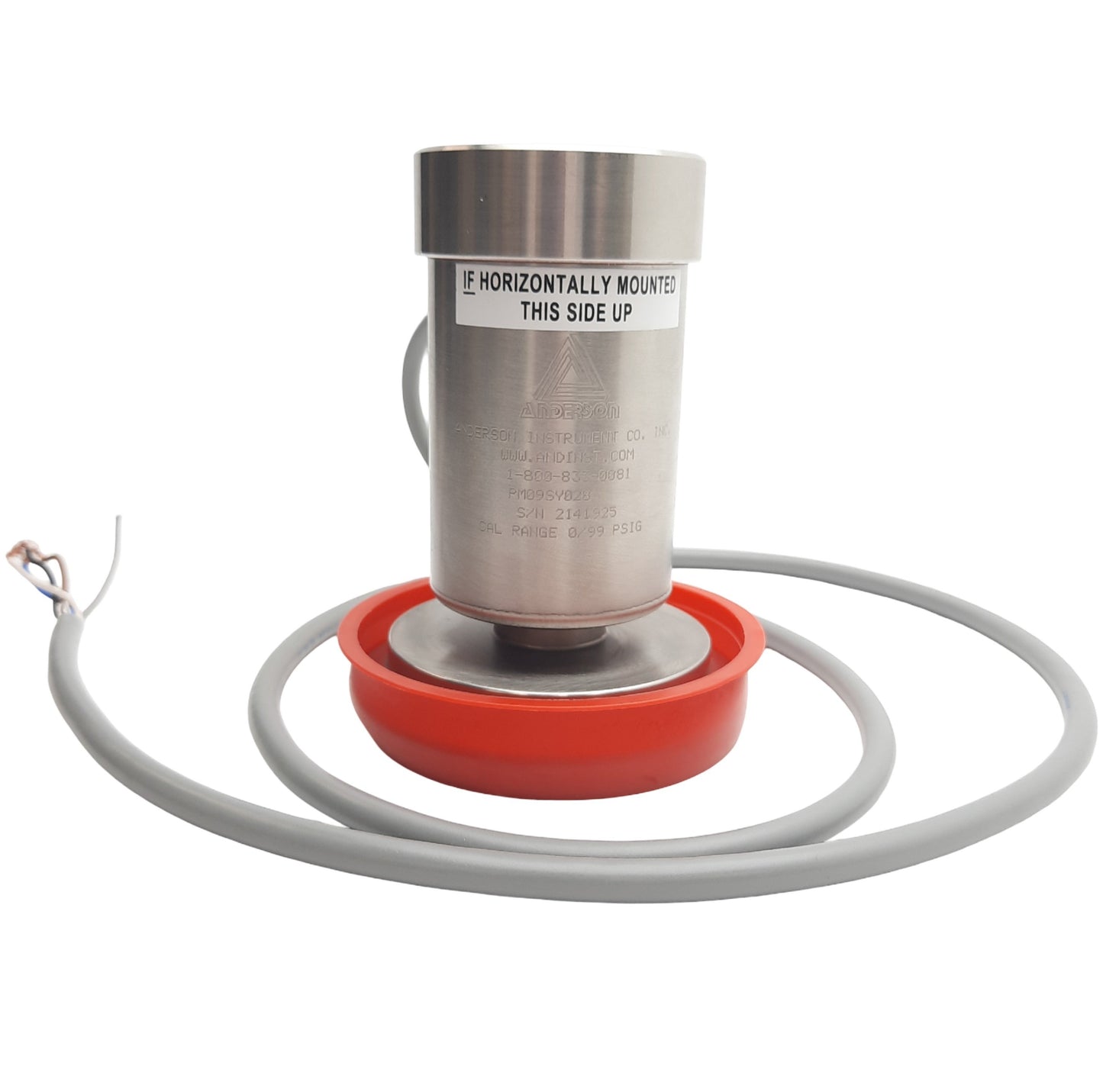 Used Anderson Instruments PM09SY028 Sanitary Pressure Gauge 0-99PSIG, 2-1/2in