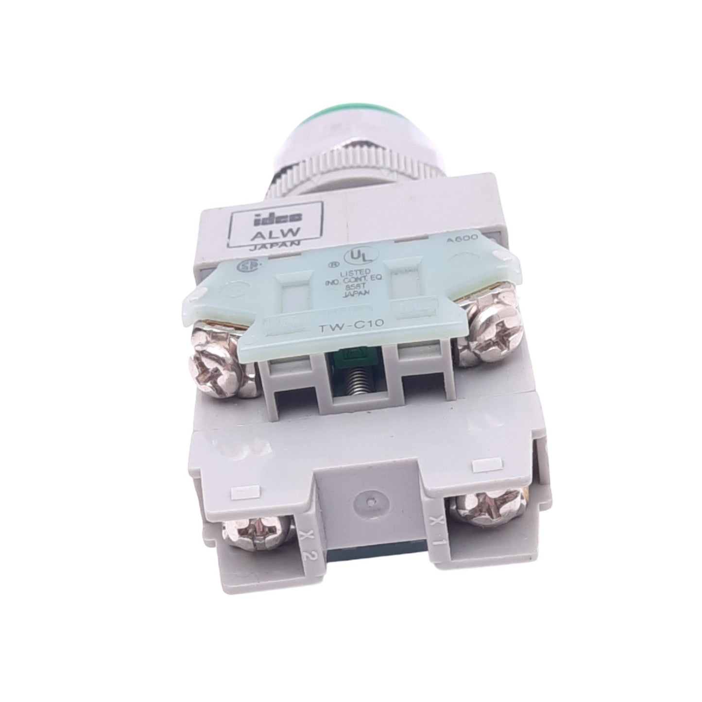 Used IDEC ALW29920D-G-24V Green Illuminated Pushbutton, ø22mm, NO+NO, 24VAC/DC Lamp