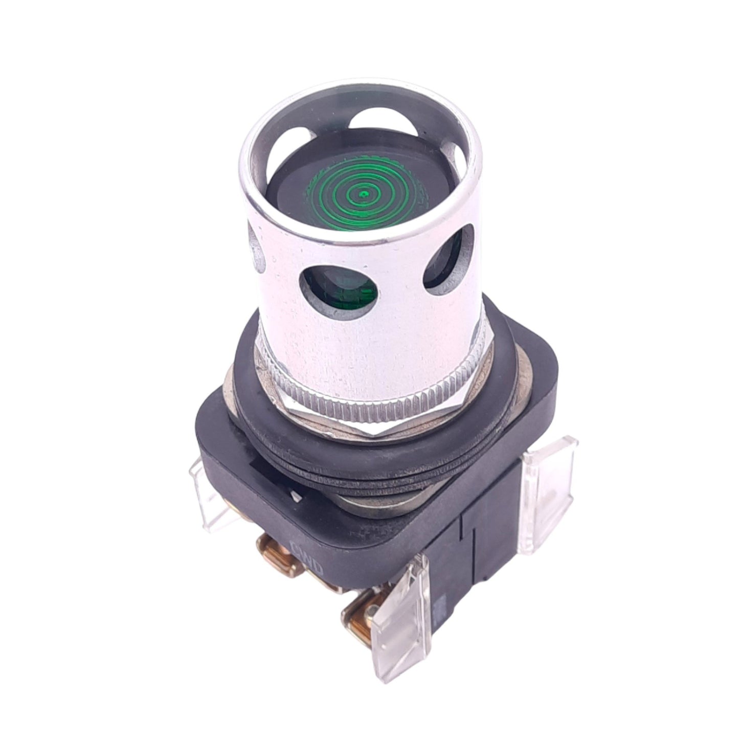 Used Allen Bradley 800T-QA24G Illuminated Pushbutton w/ Guard, ø30mm 1NC+1NO 600V 10A