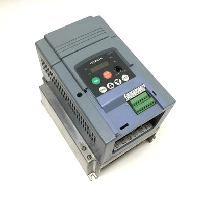Used Hitachi L100-040HFU Inverter VFD Drive, 5HP / 4kW, 380-460VAC 3PH, 1-360Hz