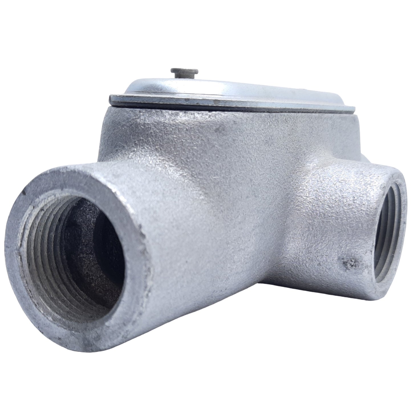Used Crouse Hinds 782274627007 T37 Conduit Body Form 7, 1" w/ Gasketed Cover 370SG