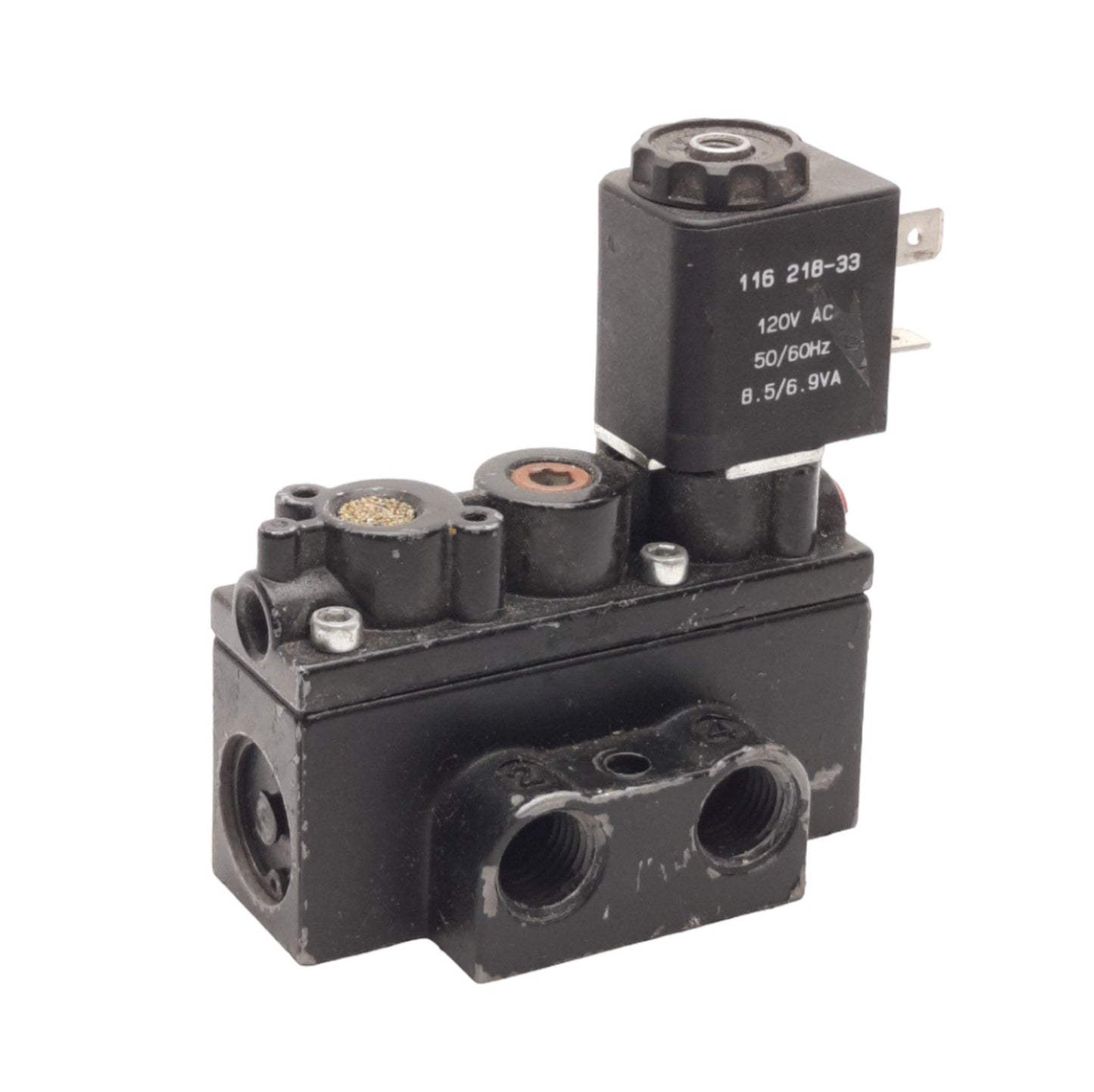 Used Aro A212SS-120-A-G Solenoid Valve 4/2 Way, 1/4in NPT, 150psi, 120VAC Coil
