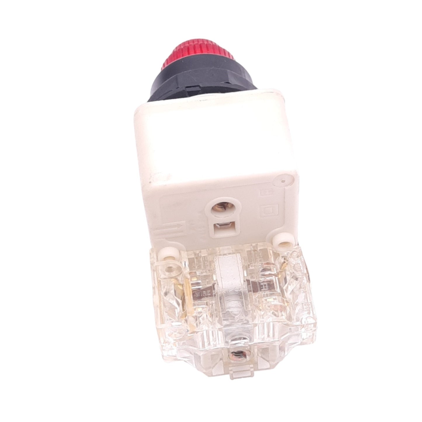 Used Square D 9001KM38LR Red Illuminated Pushbutton, ø30mm, 1NO 1NC, 600VAC 10A Max