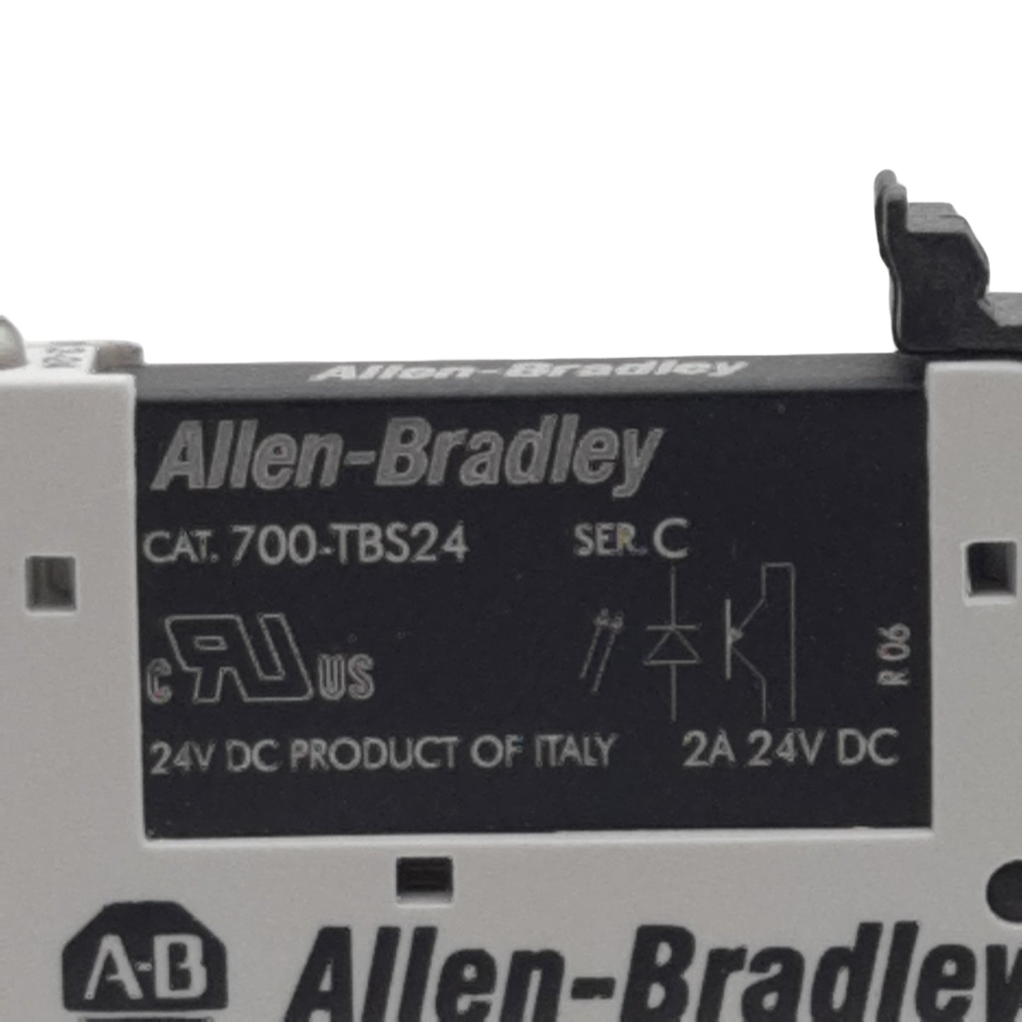 New Allen Bradley 700-HLS2Z24 Terminal Block Relay, SPST-1N.O., 2A 24VDC, 24VDC Coil
