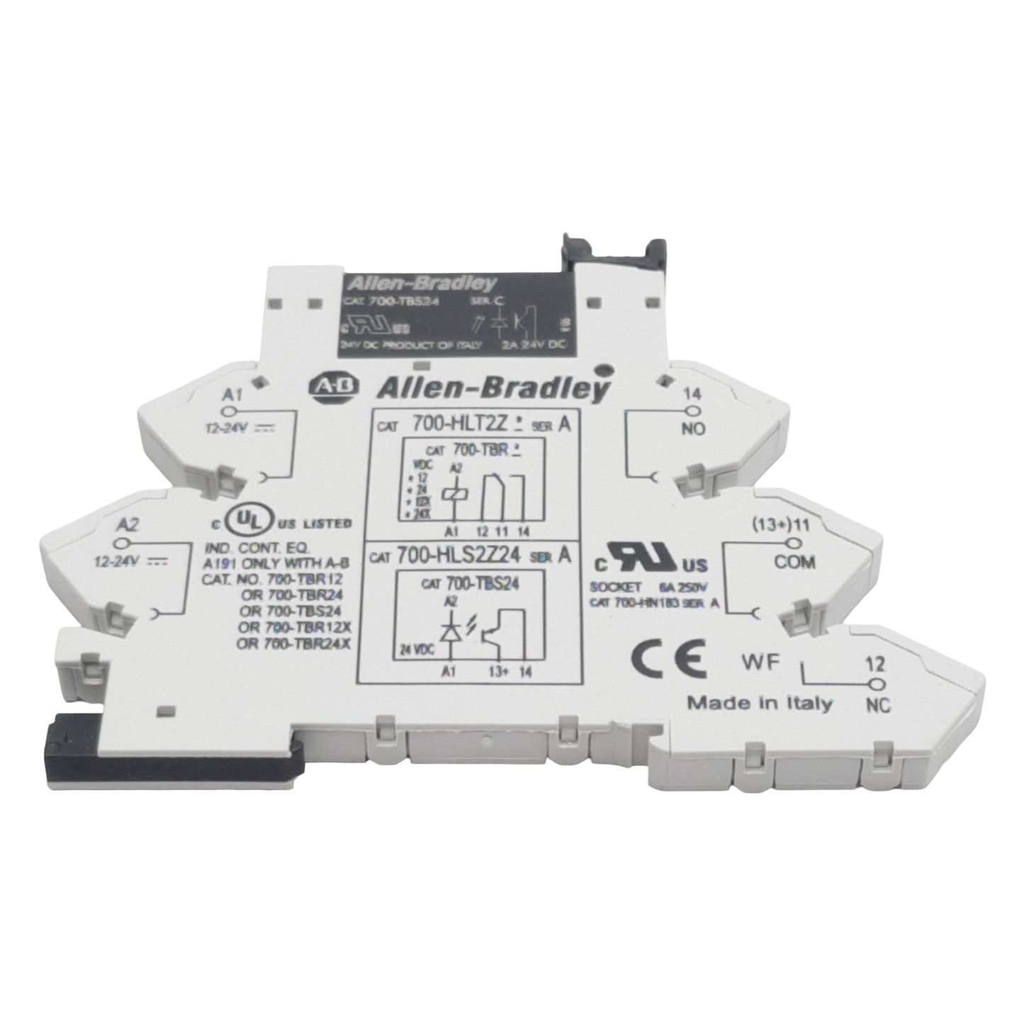 New Allen Bradley 700-HLS2Z24 Terminal Block Relay, SPST-1N.O., 2A 24VDC, 24VDC Coil