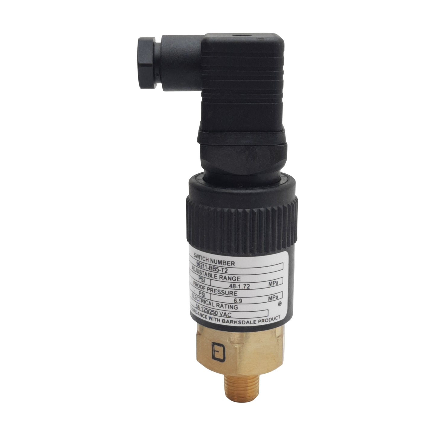 New Barksdale 96211-BB5-T2 Pressure Switch, SPDT 5A 125/250VAC, 1/4in NPT, 70-250psi