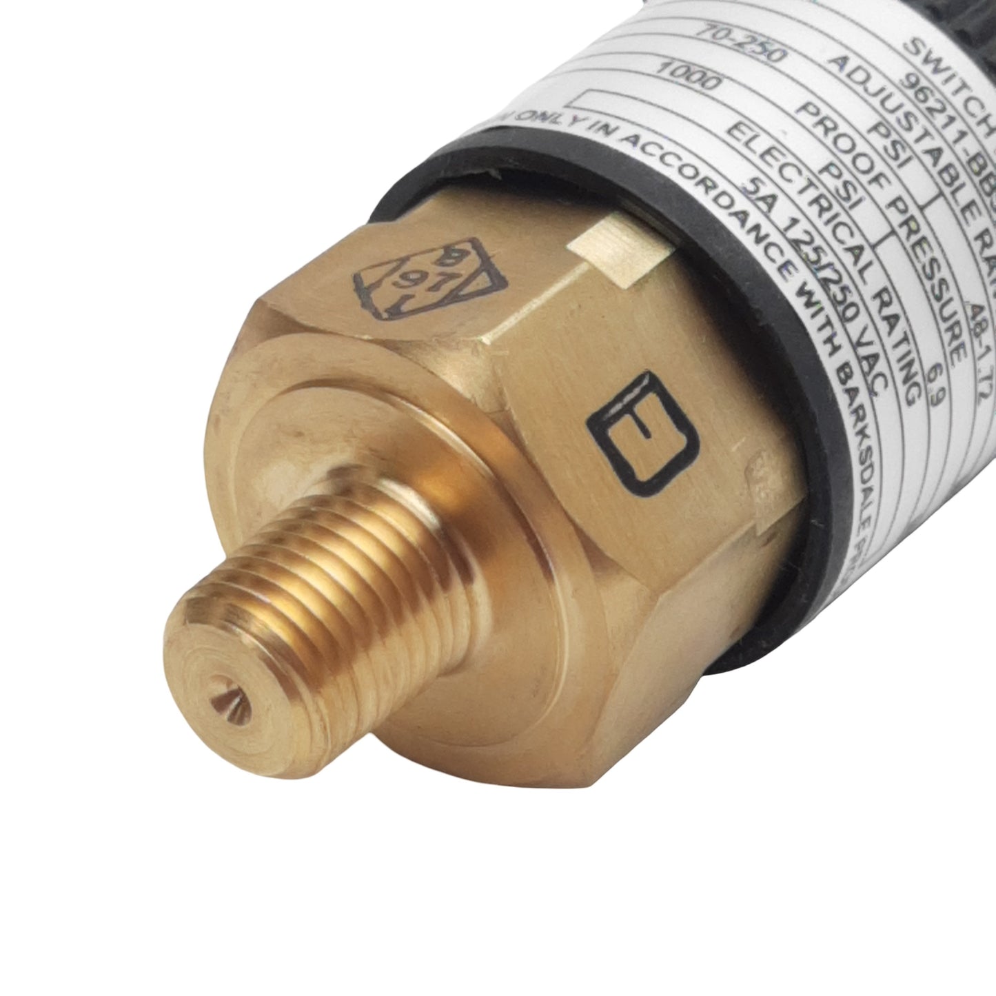New Barksdale 96211-BB5-T2 Pressure Switch, SPDT 5A 125/250VAC, 1/4in NPT, 70-250psi