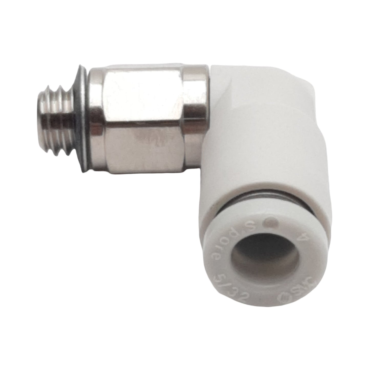 New Lot of 10 SMC KQ2L04-M5N Elbow Fitting, ø4mm One-Touch Tube x M5 Male, 1MPa