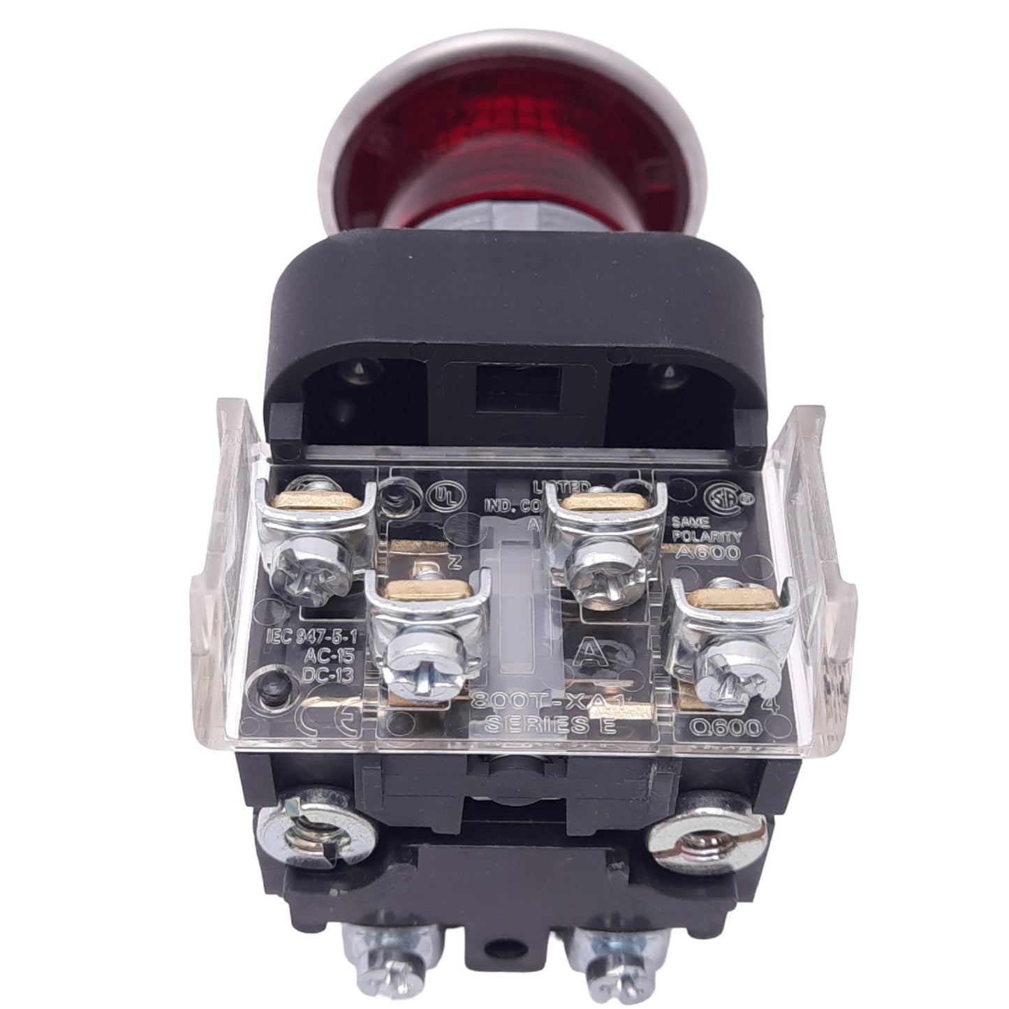 New Allen Bradley 800T-FXPH16RA1 Push/Pull E-Stop Button, ø30mm, 1NO+1NCLB, 600V 10A