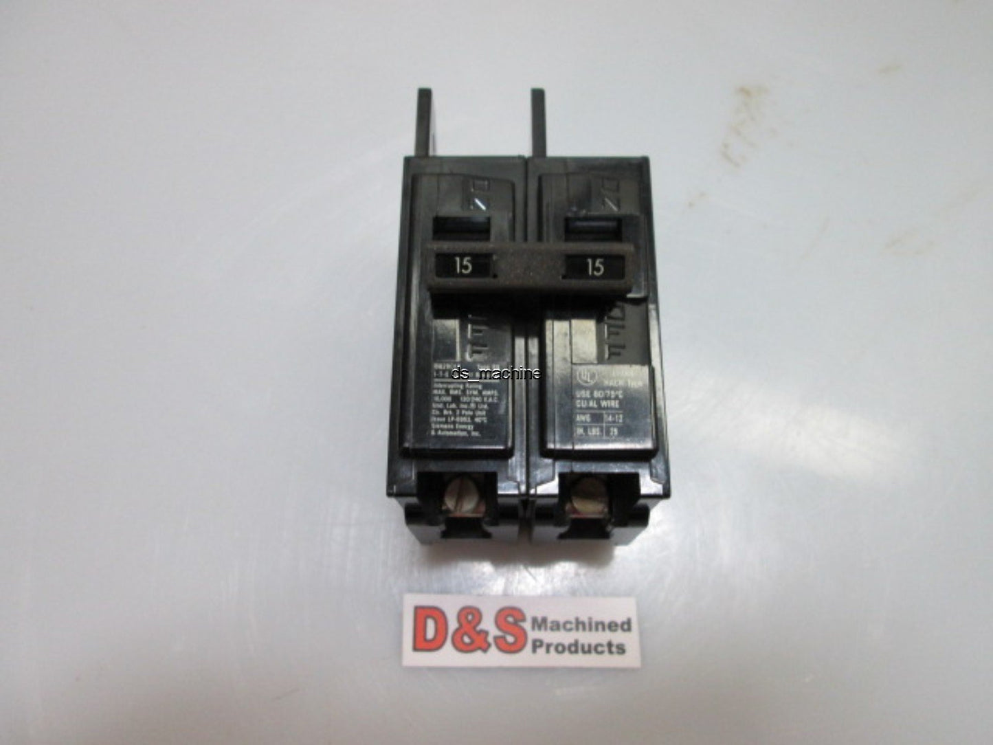 Used Siemens BQ2-B015 Breaker 15A 120/240VAC 2 Pole