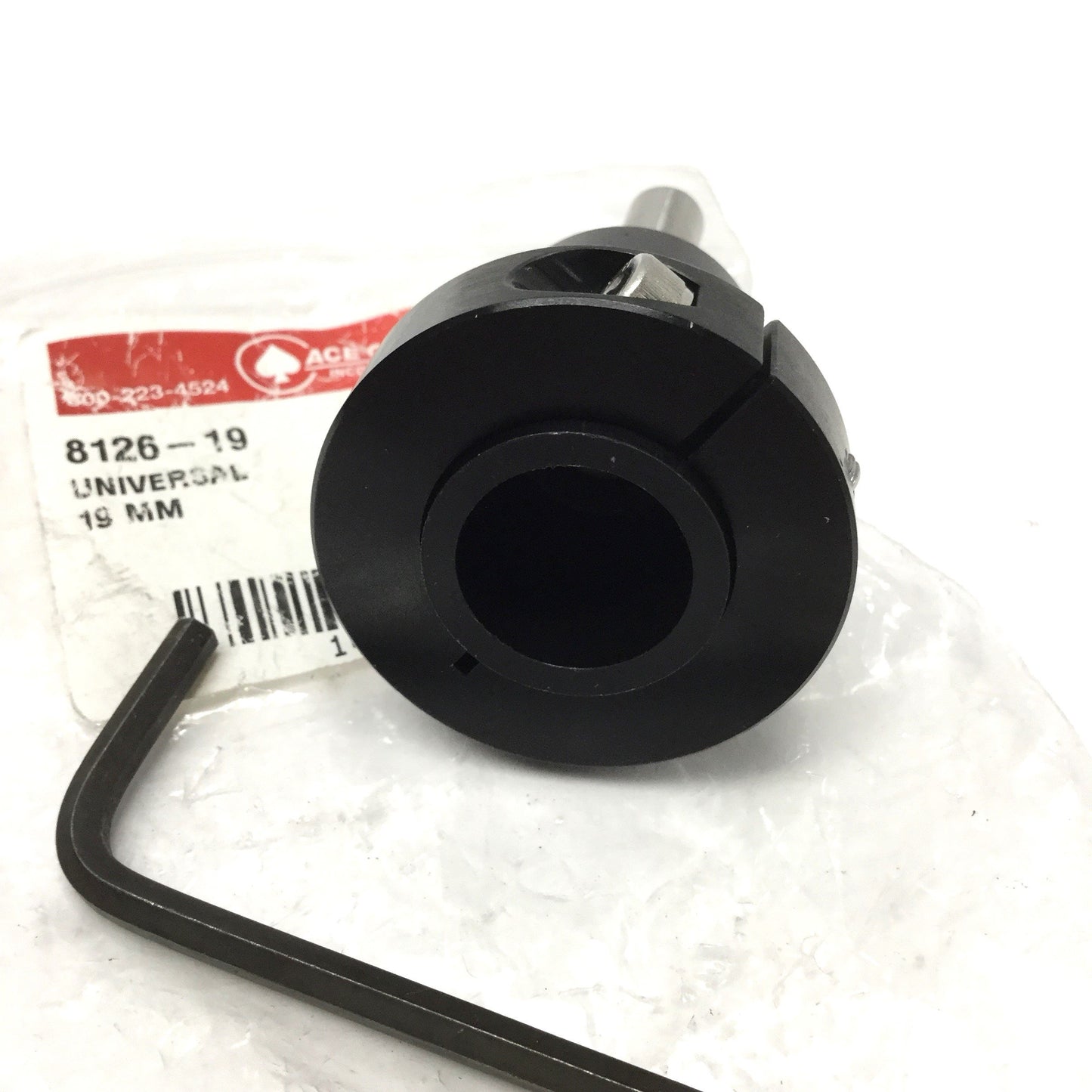 Used Ace Glass 8126-19 Swivel Coupling for Ø19mm Stir Stick, Ø3/8" Motor Shaft