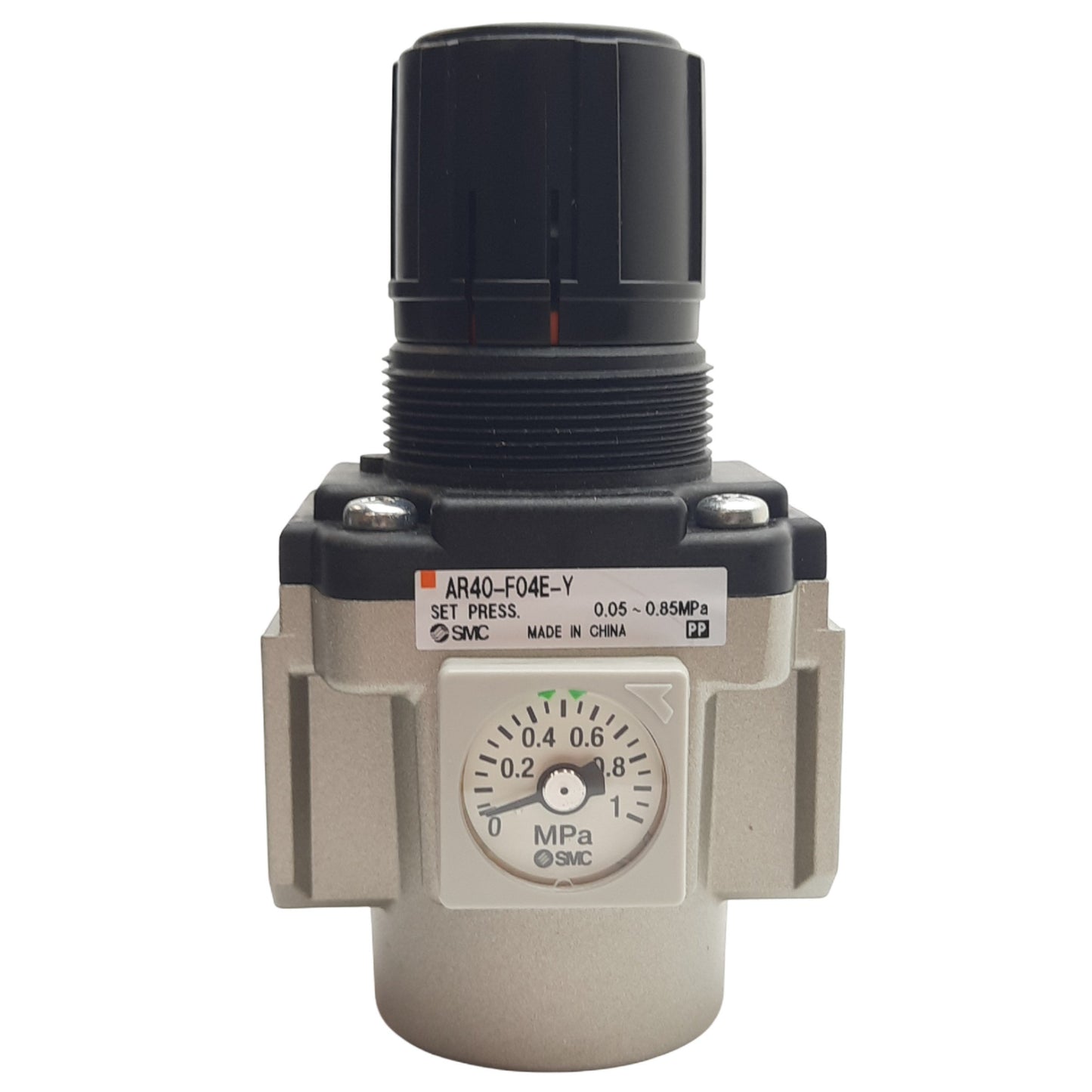 New SMC AR40-F04E-Y Regulator, 1/2"G Port, 0.05~0.85MPa Set, 1.0MPa Max Inlet
