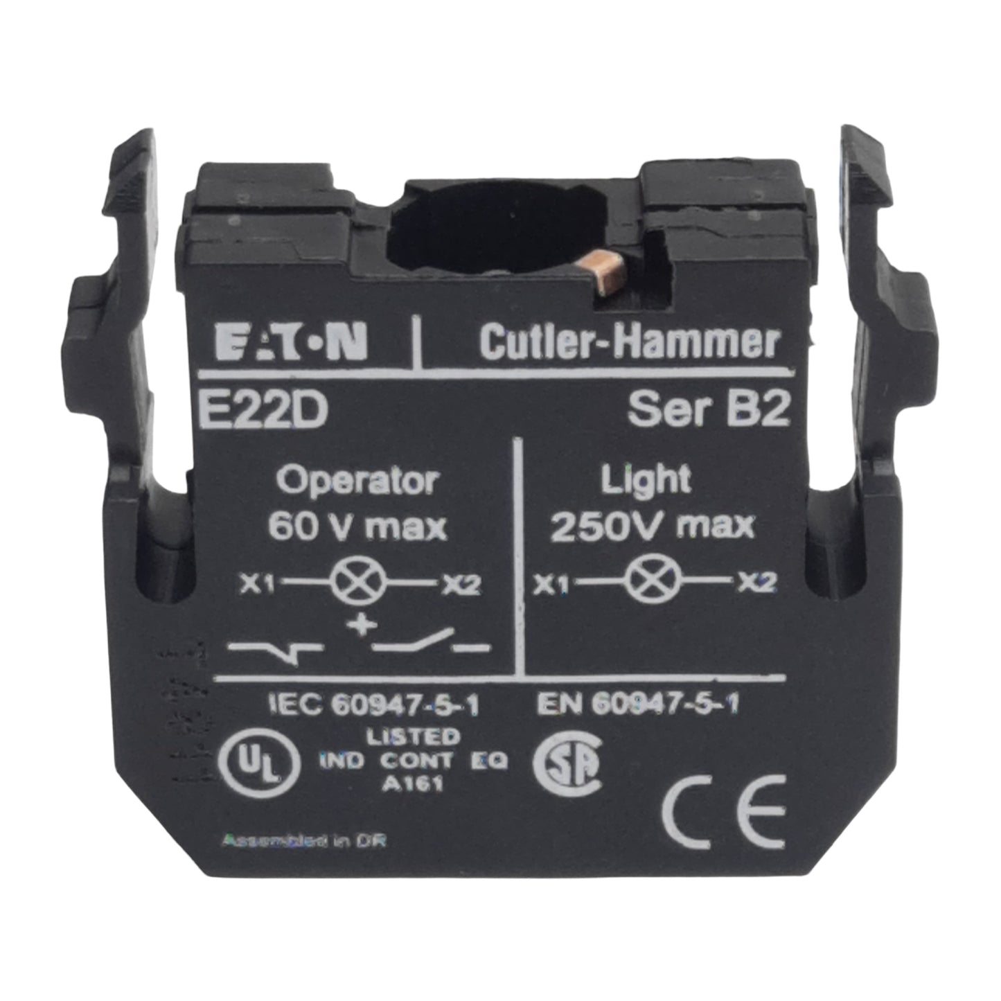 New Eaton Cutler Hammer E22D Pushbutton Operator Light Source, BA9, 250VAC Max, 22mm