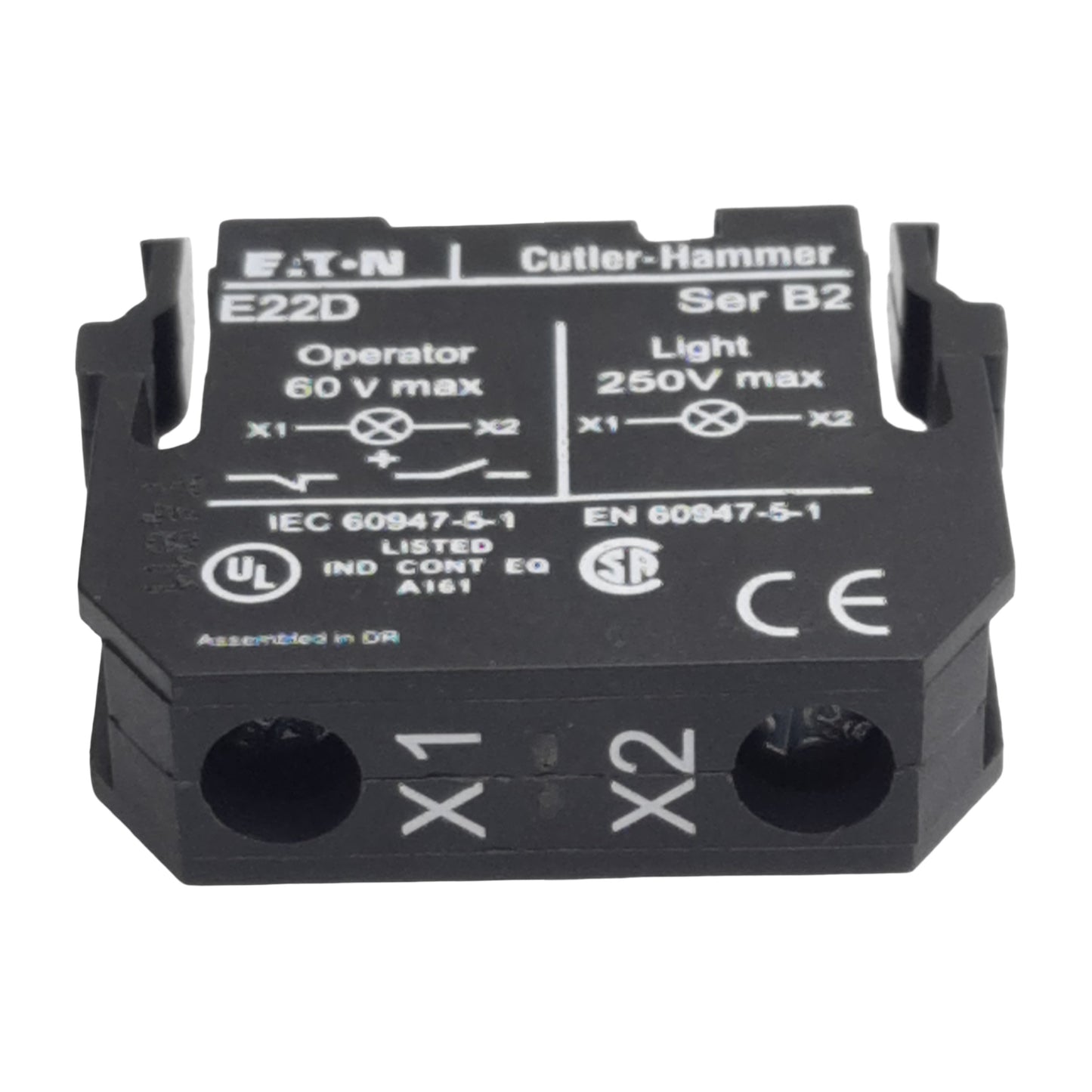 New Eaton Cutler Hammer E22D Pushbutton Operator Light Source, BA9, 250VAC Max, 22mm