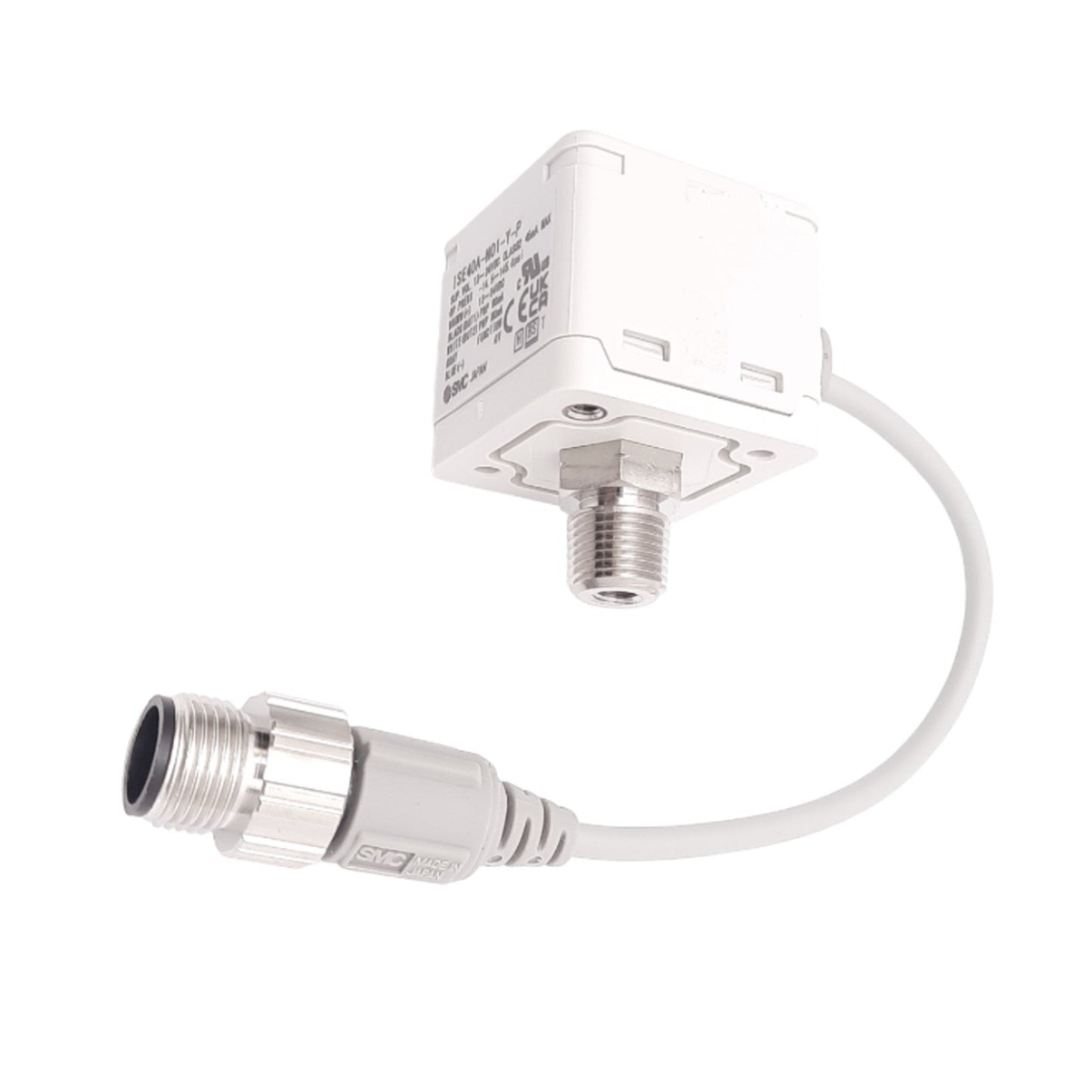 New SMC ISE40A-N01-Y-P-X531 Digital Pressure Switch, 145psi, PNP 80mA Out, 12-24VDC