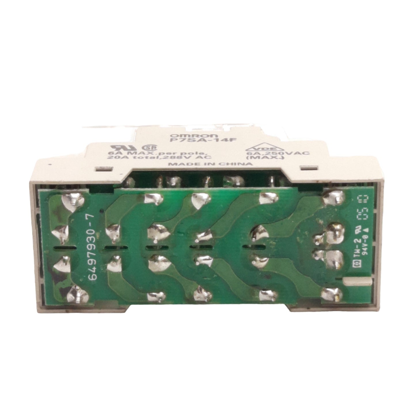Used Omron STI G7SA-4A2B Safety Relay w/ P7SA-14F Socket, 4PST-NO/DPST-NC, 24VDC Coil