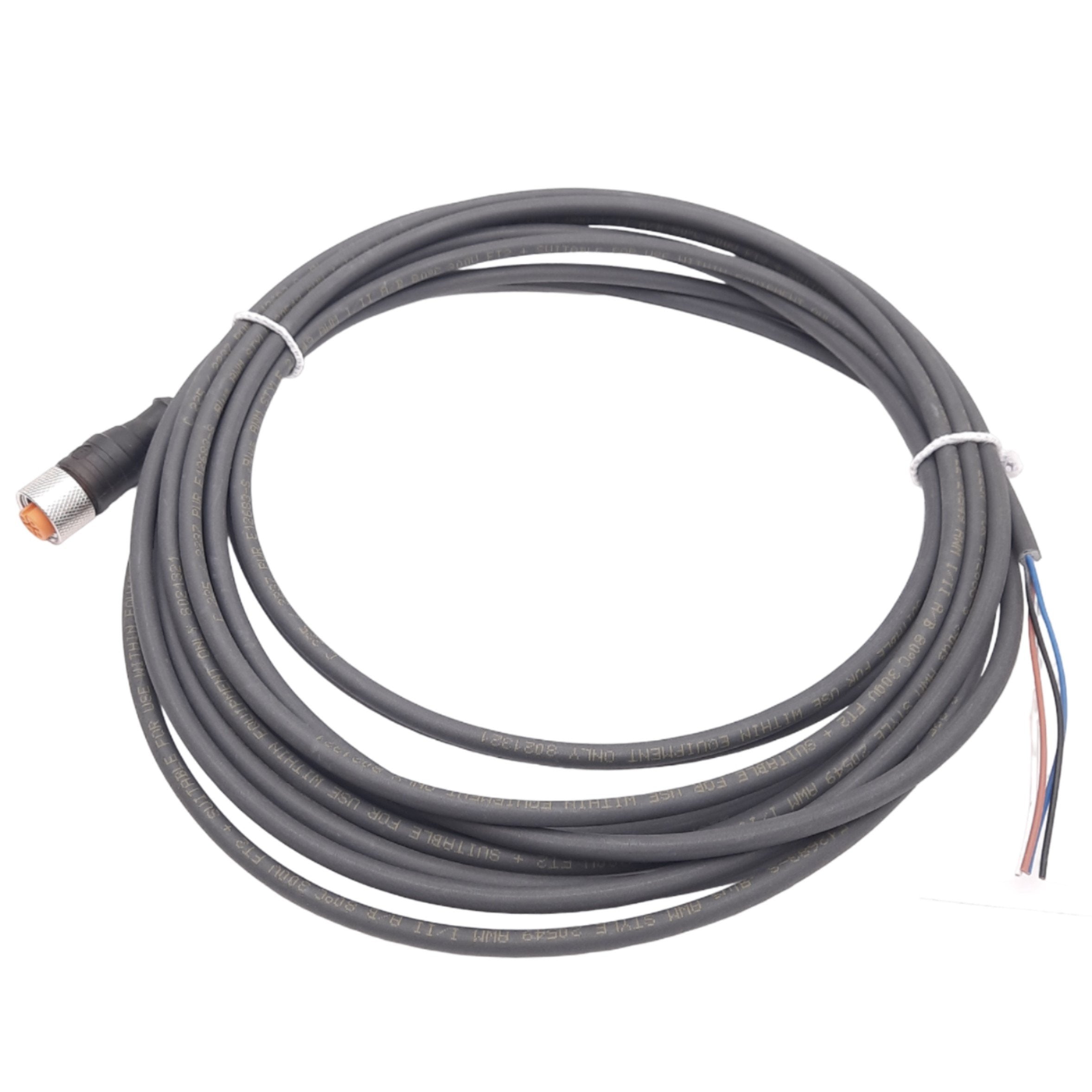 IFM E12683 S Cordset M12 5 P Female To 4 Wire Flying Leads 300VAC DC ifm-e12683-s-cordset-m12-5-p-female-to-4-wire-flying-leads-300vac-dc