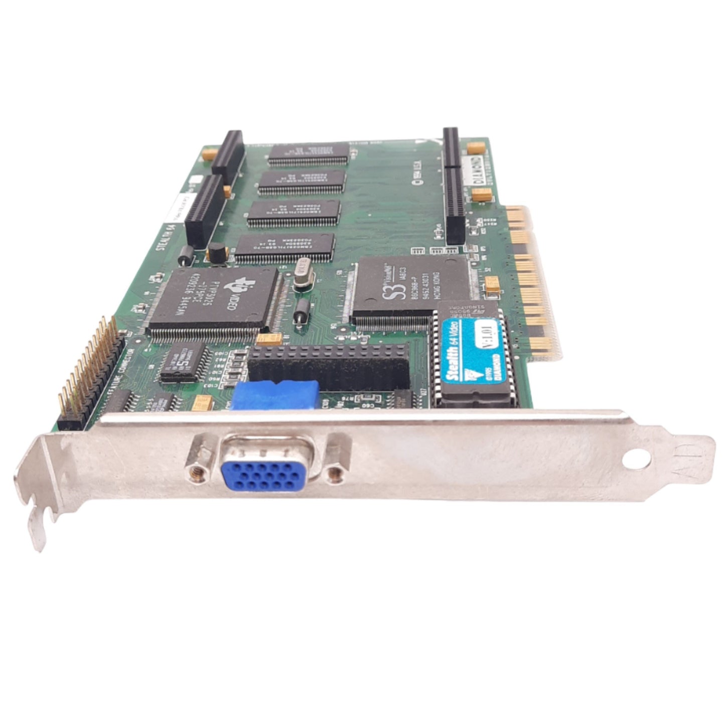 Used Diamond Stealth 64 PCI v1.01 Rev D7 Video Card, S3 Vision968, 4MB VRAM, VGA, PCI