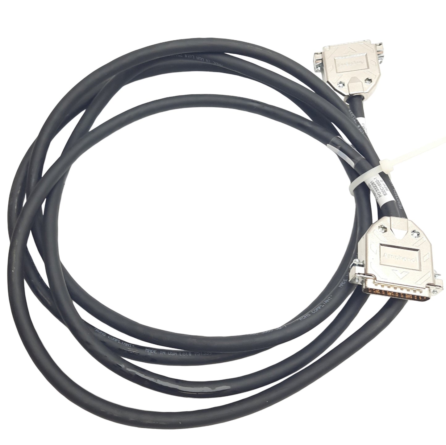 Used Aerotech C16501-30 NDrive Brushless Motor Encoder Feedback Cable, 3m, 25-pin