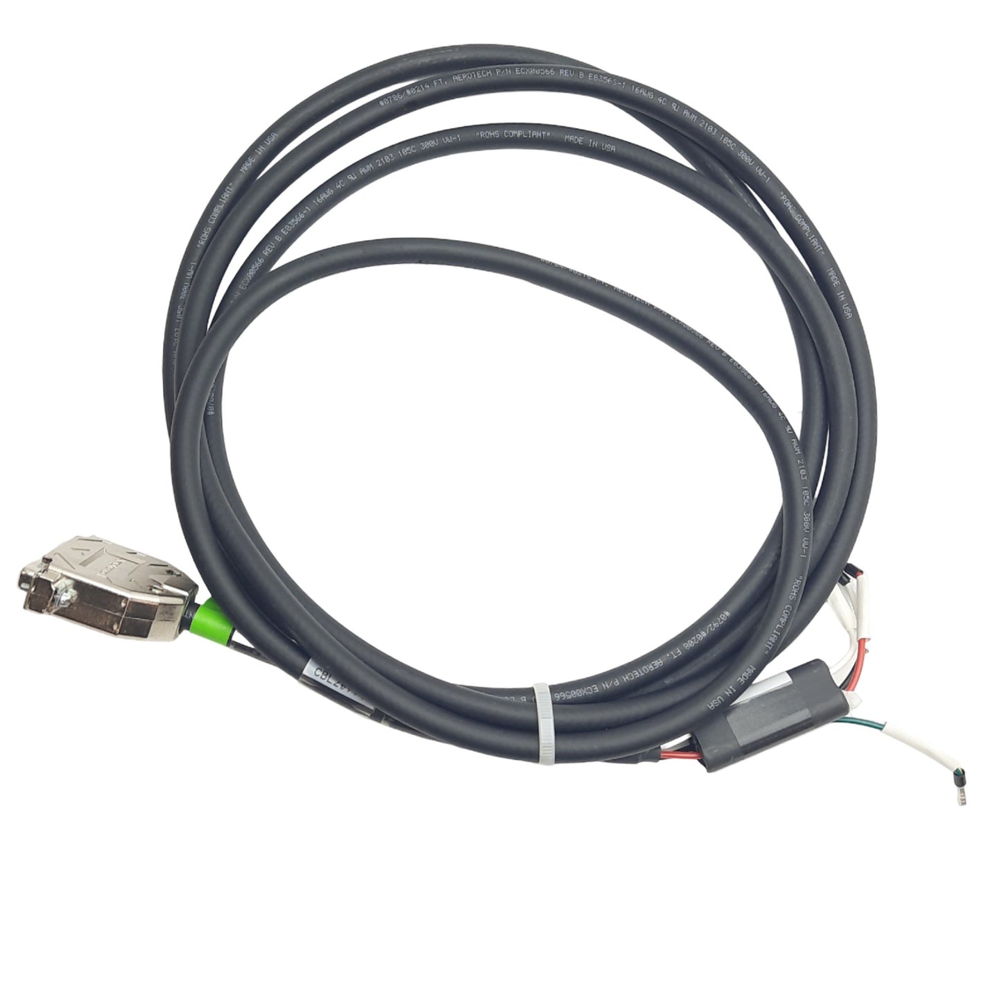 New Aerotech C19360-30 NDrive Burshless Motor Stage Controller 4-pin Power Cable, 3m