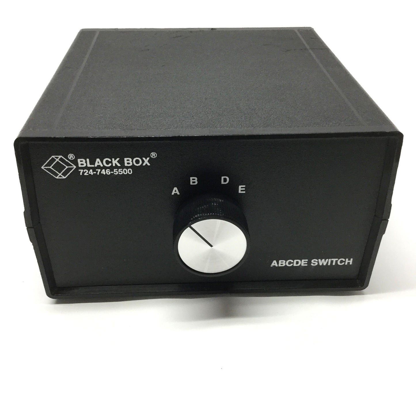Used Black Box SW560A-BNC ABCDE Desktop Manual External BNC Coaxial Switch, 4 to 1