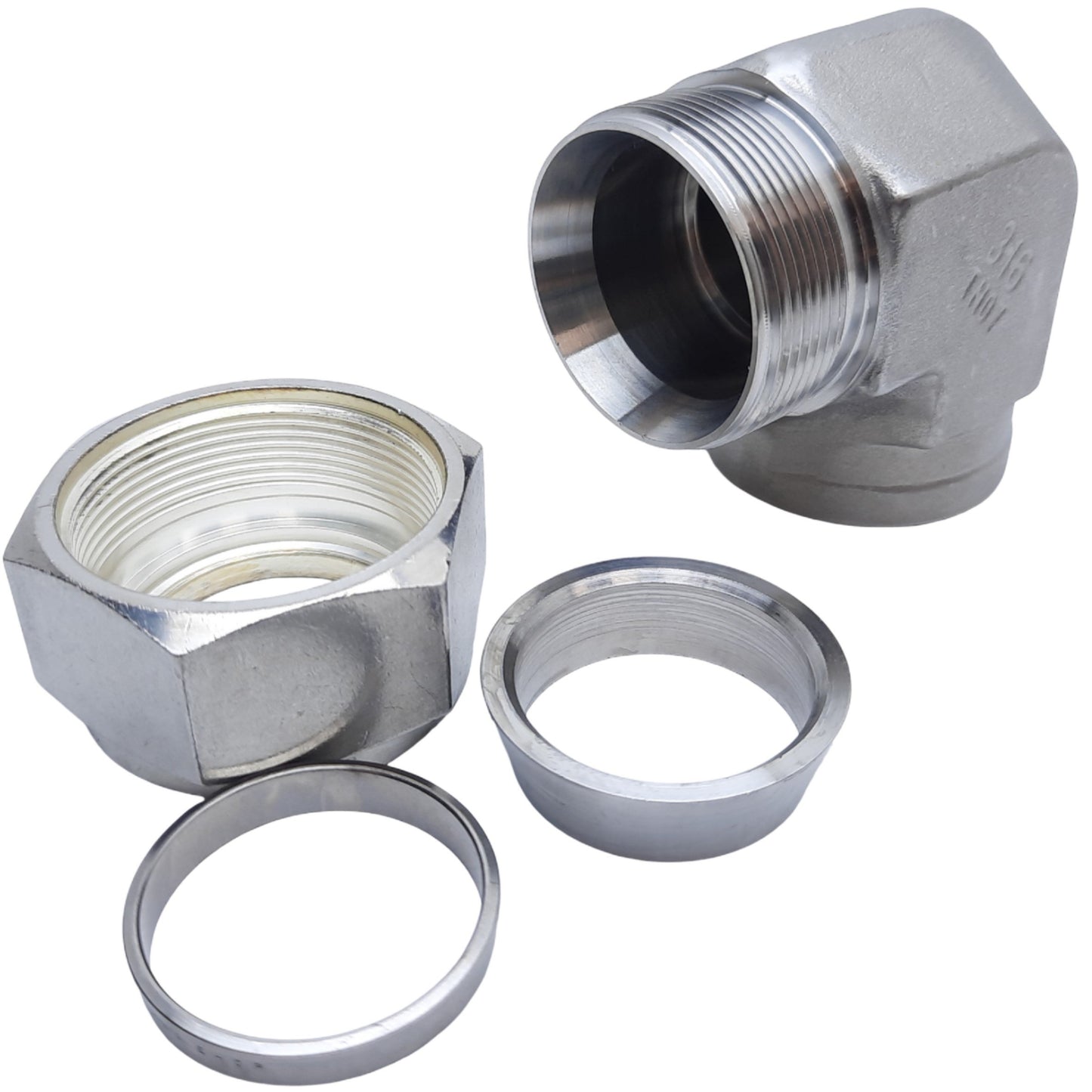 Used Parker 16FEL12N-316 Tube Fitting Elbow A-LOK Series, 1" Tube x 3/4" NPT Female