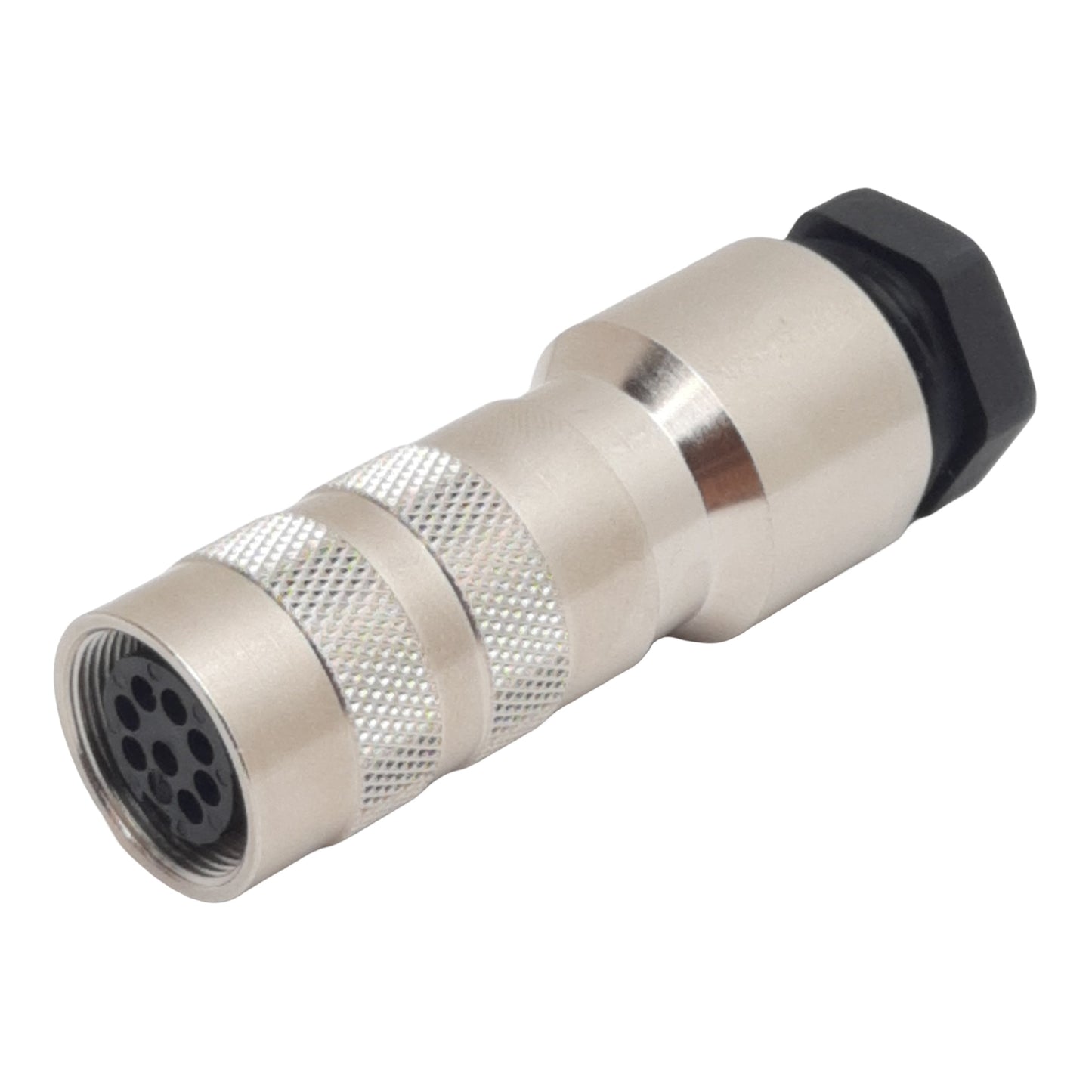 New Binder 99 5872 15 08 Connector, 8-Pin M16 Female x ø10mm Outlet, 5A 60VAC/VDC