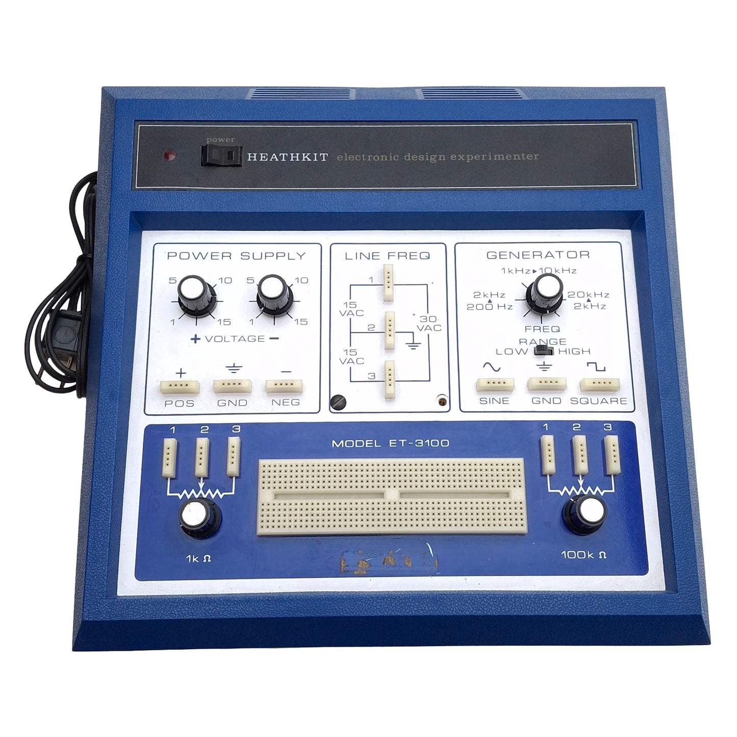 Used Heathkit ET-3100 Electronic Design Experimenter Laboratory Breadboard, 120VAC