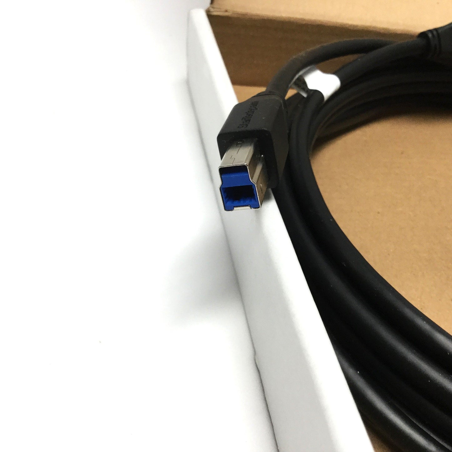 Open box Startech USB3SAB5M Active USB 3.0 USB-A to USB-B Cable M-M, 5m Long, 5Gbps