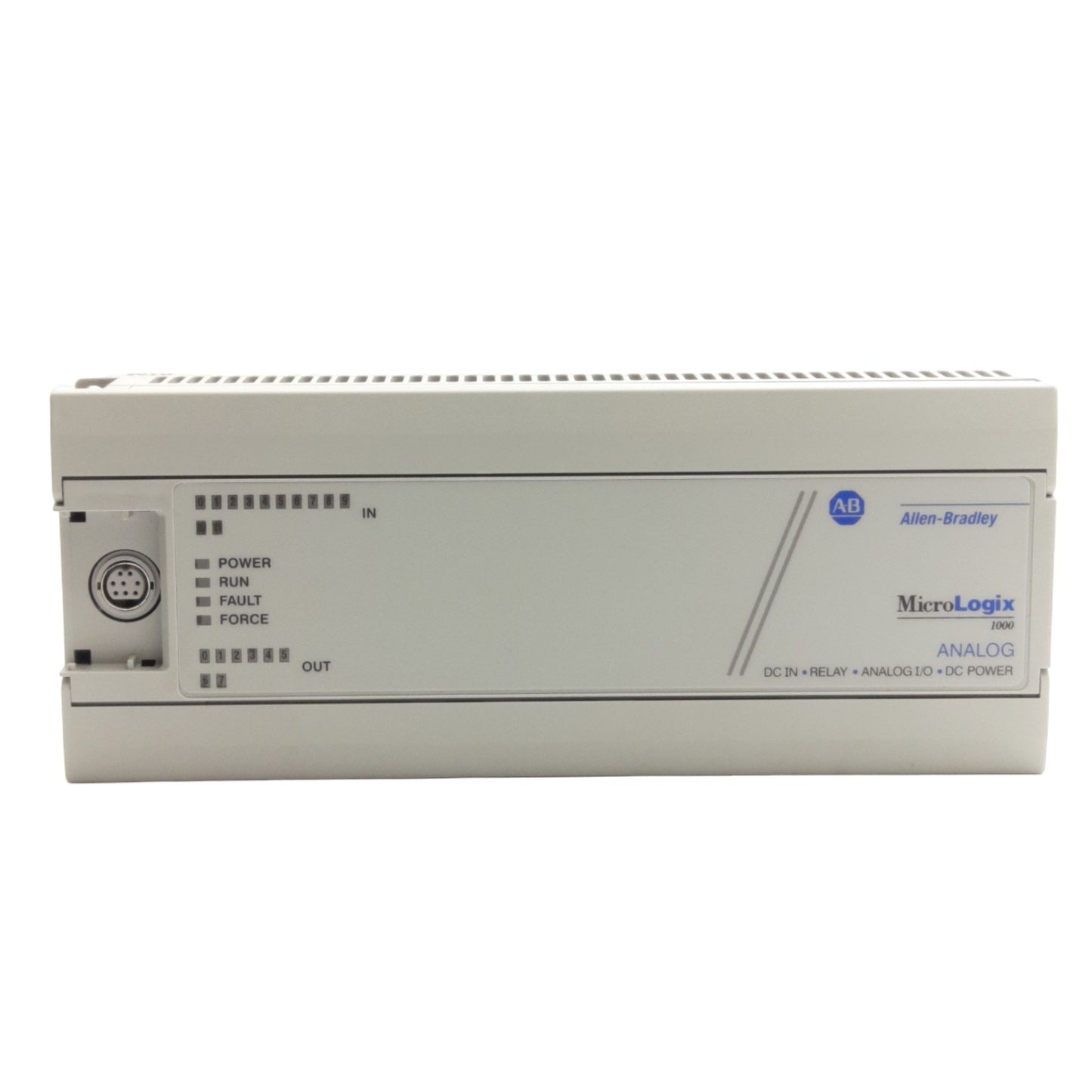 Used Allen Bradley 1761-L20BWB-5A MicroLogix 1000 PLC Controller 24VDC 12 IN, 8 OUT