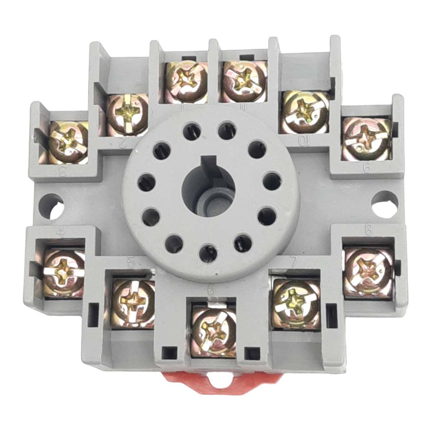 New Dayton 6X156M Relay Socket, 11-Pin Octal, 600V 5A/300V 15A, DIN Rail Mount