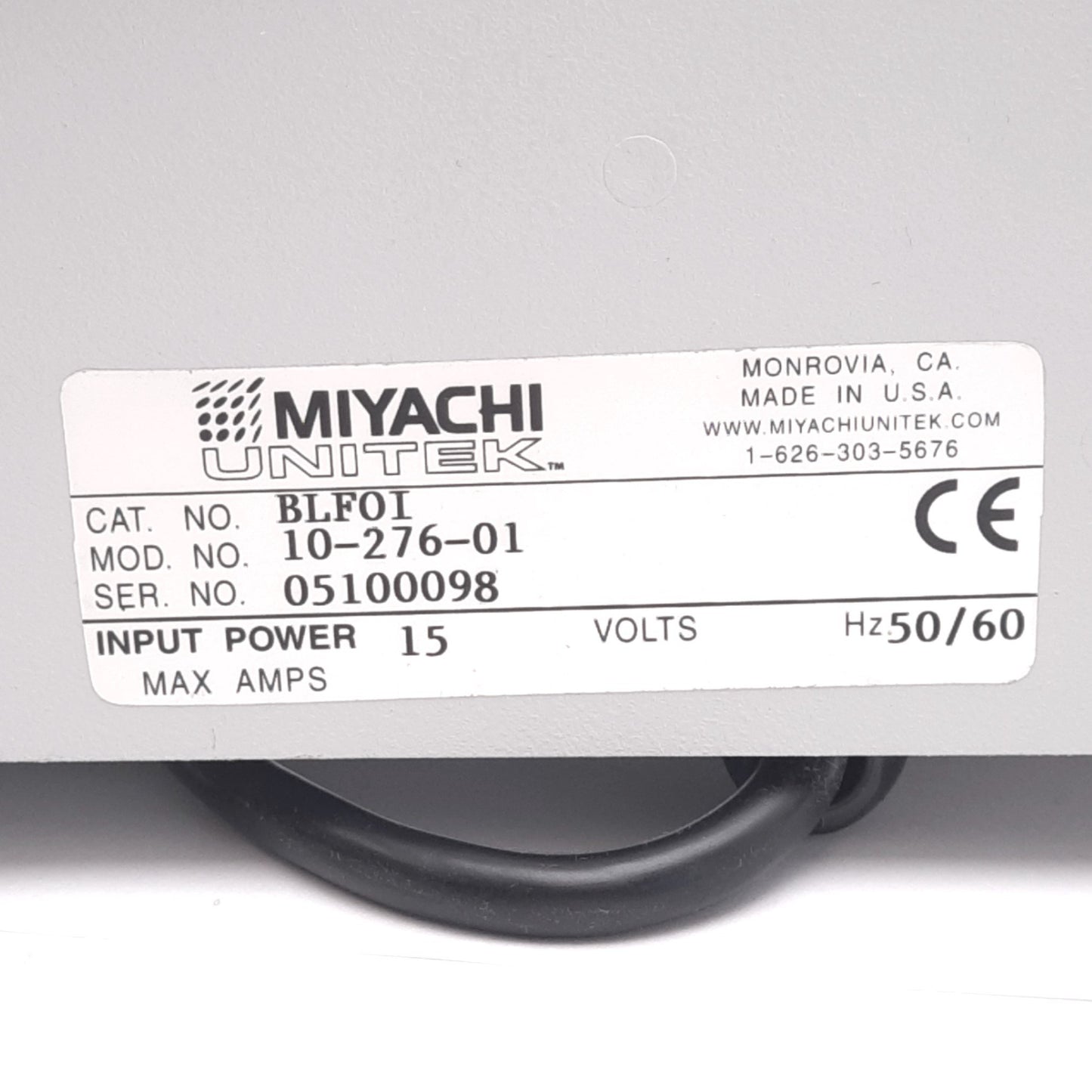 For parts or not working Miyachi Unitek 10-276-01 Weldmatic Fiber Optic Light Source, 115VAC, *No Light