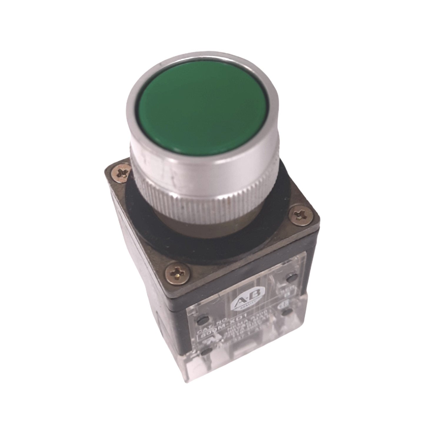 Used Allen Bradley 800MR-A1 Green Momentary Pushbutton, ø22mm, 1 N.O., 300VAC 10A Max