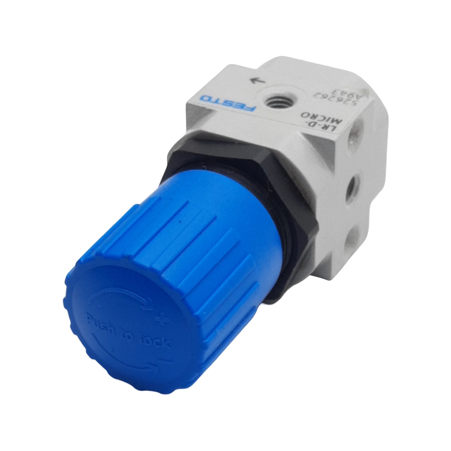Used Festo LR-M5-D-O-7-MICRO Pressure Regulator, 0.5-7bar, 10bar Max, 120l/min, M5
