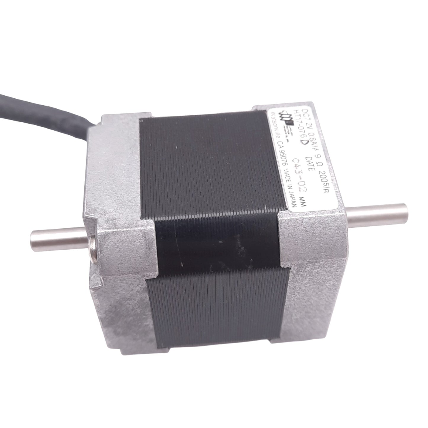 Used Applied Motion HT17-076 Stepper Motor, 2-Phase, 7.2VDC 0.8A, 1.8°, ø5mm Shaft