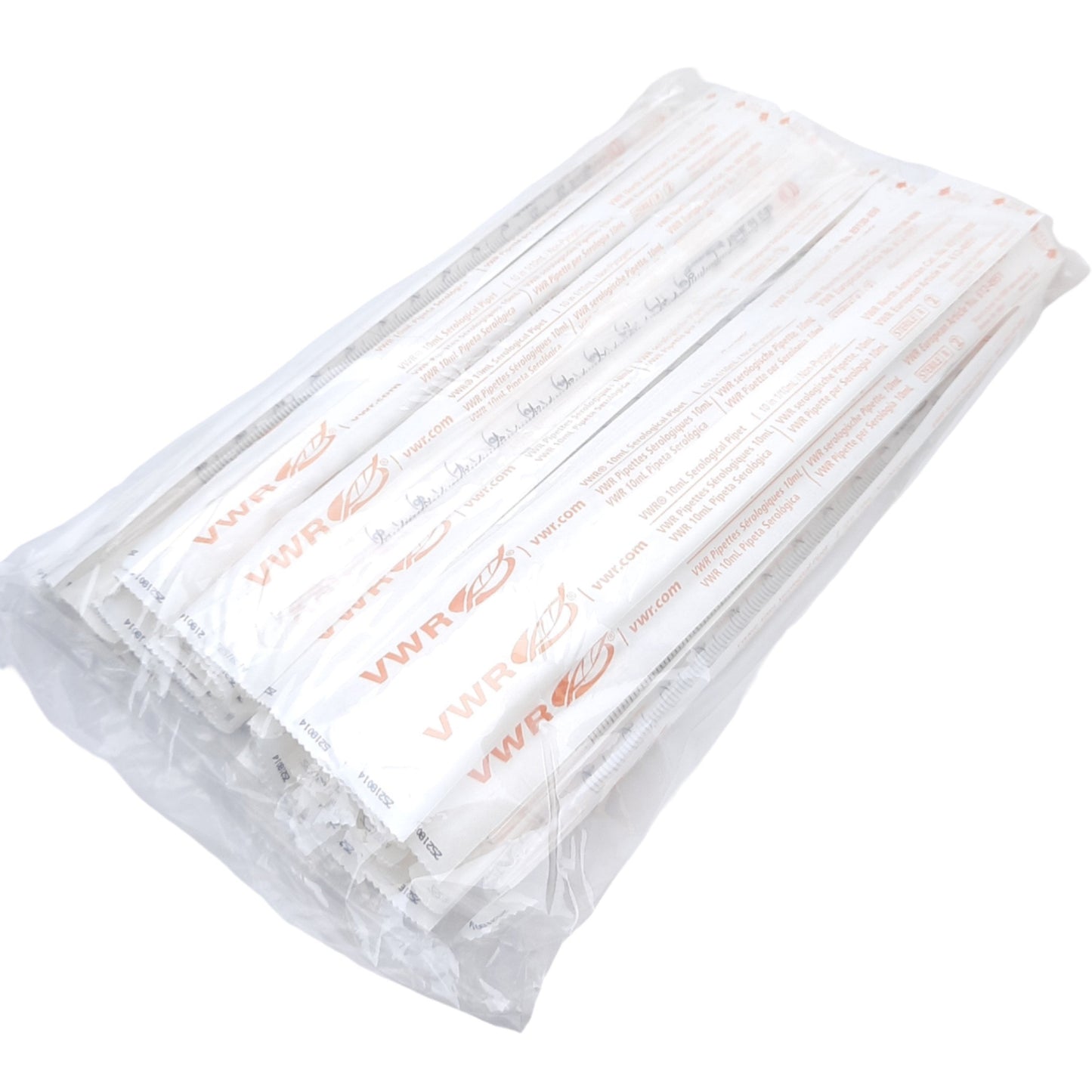 New Lot of 50 VWR 89130-898 612-4951 Serological Pipet 10mL in 1/10, TD 20°C