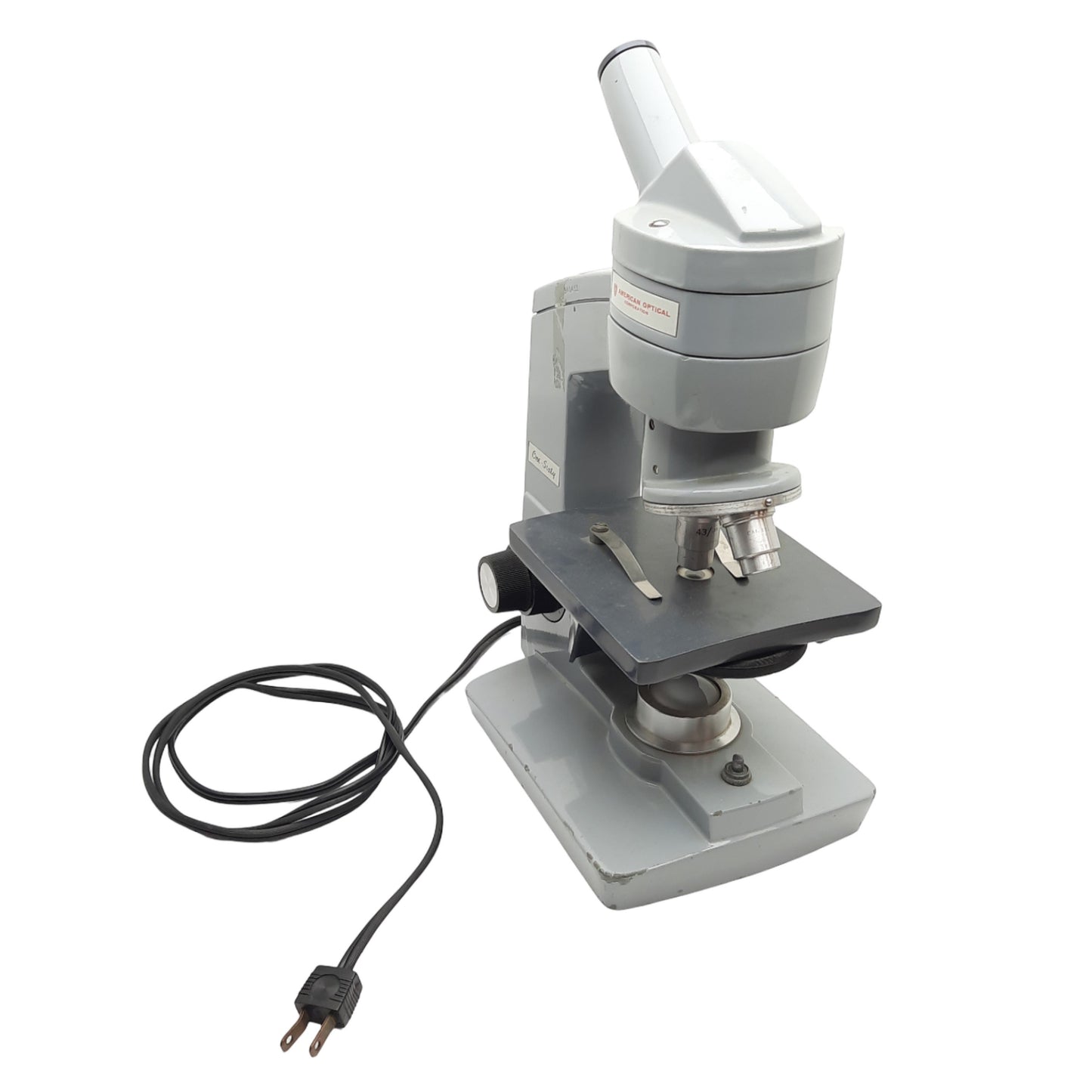 Used American Optical One-Sixty 160 Monocular Microscope, Two Objective 10x & 43x