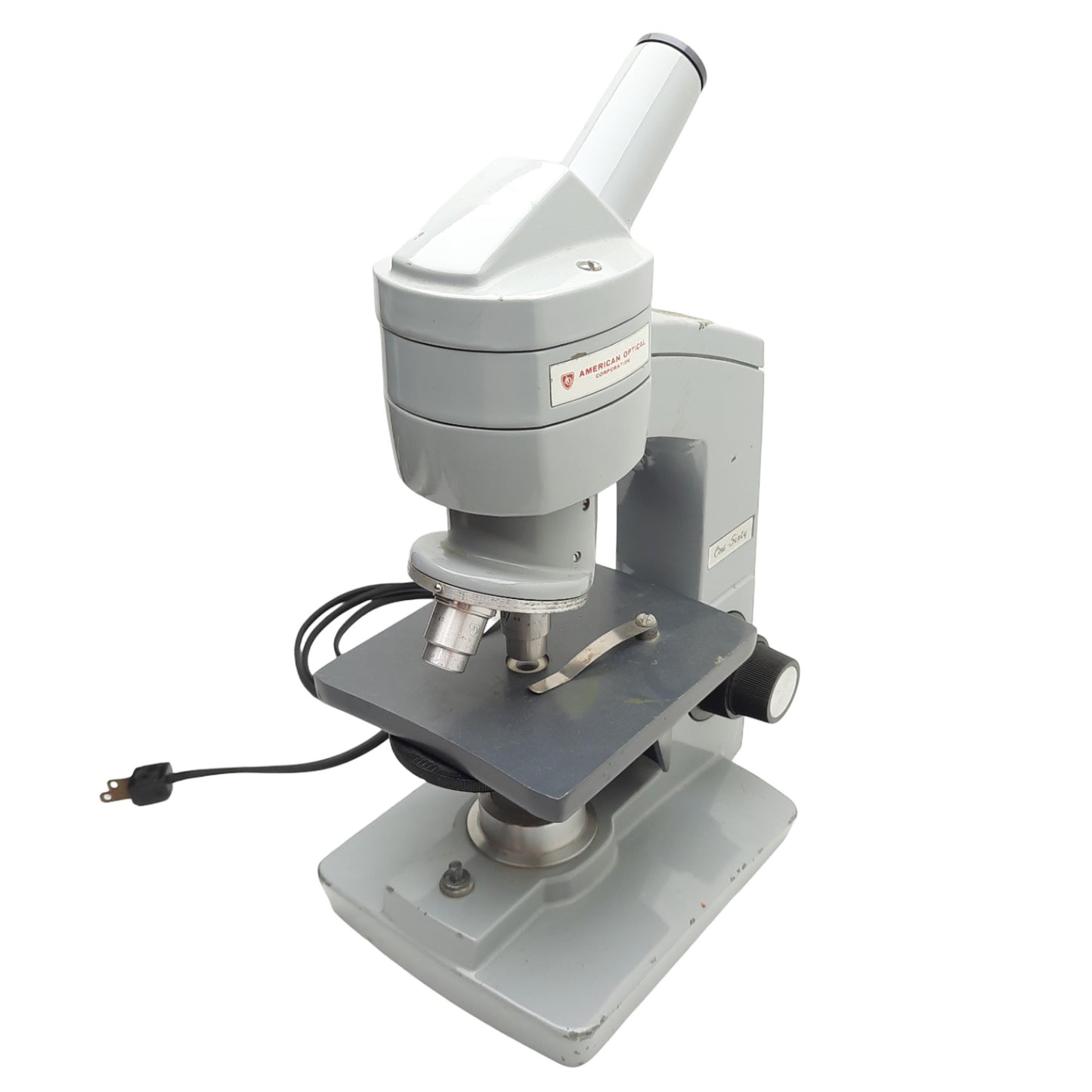 Used American Optical One-Sixty 160 Monocular Microscope, Two Objective 10x & 43x