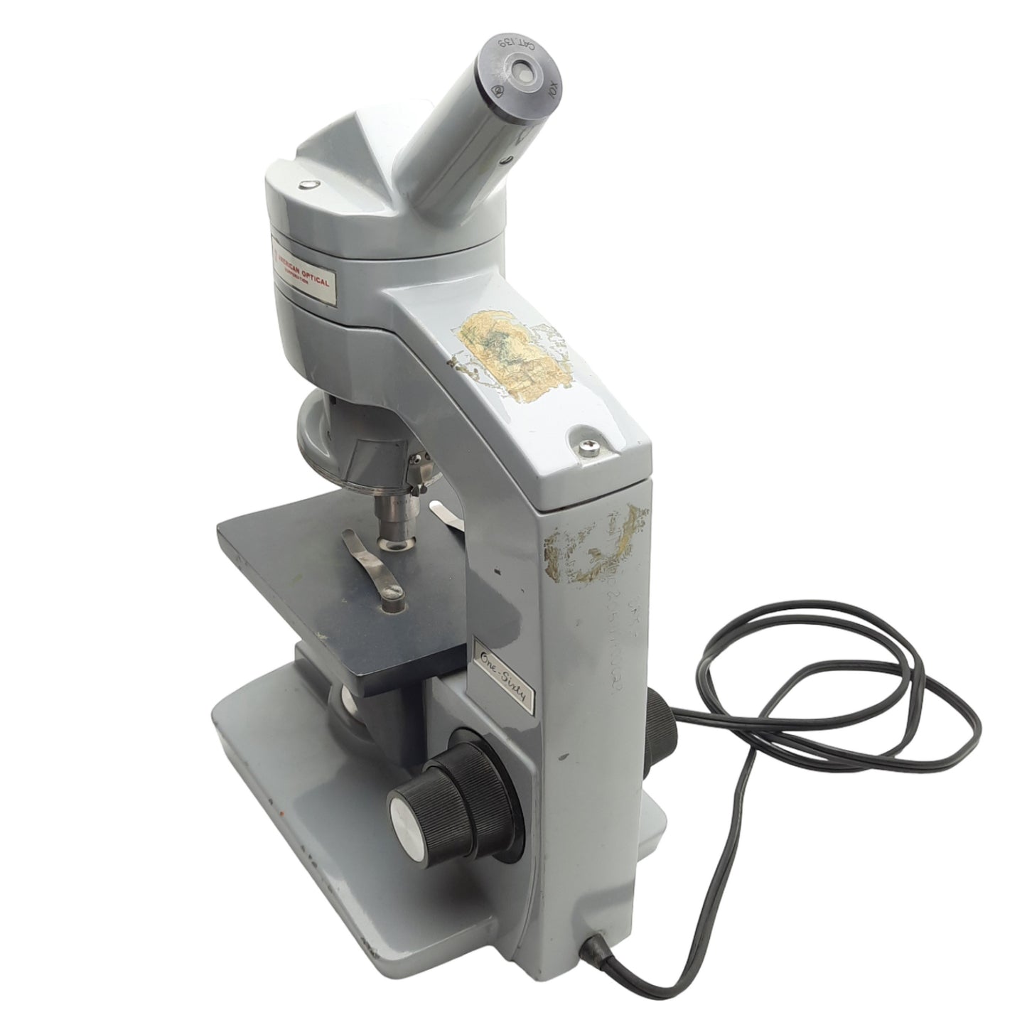 Used American Optical One-Sixty 160 Monocular Microscope, Two Objective 10x & 43x