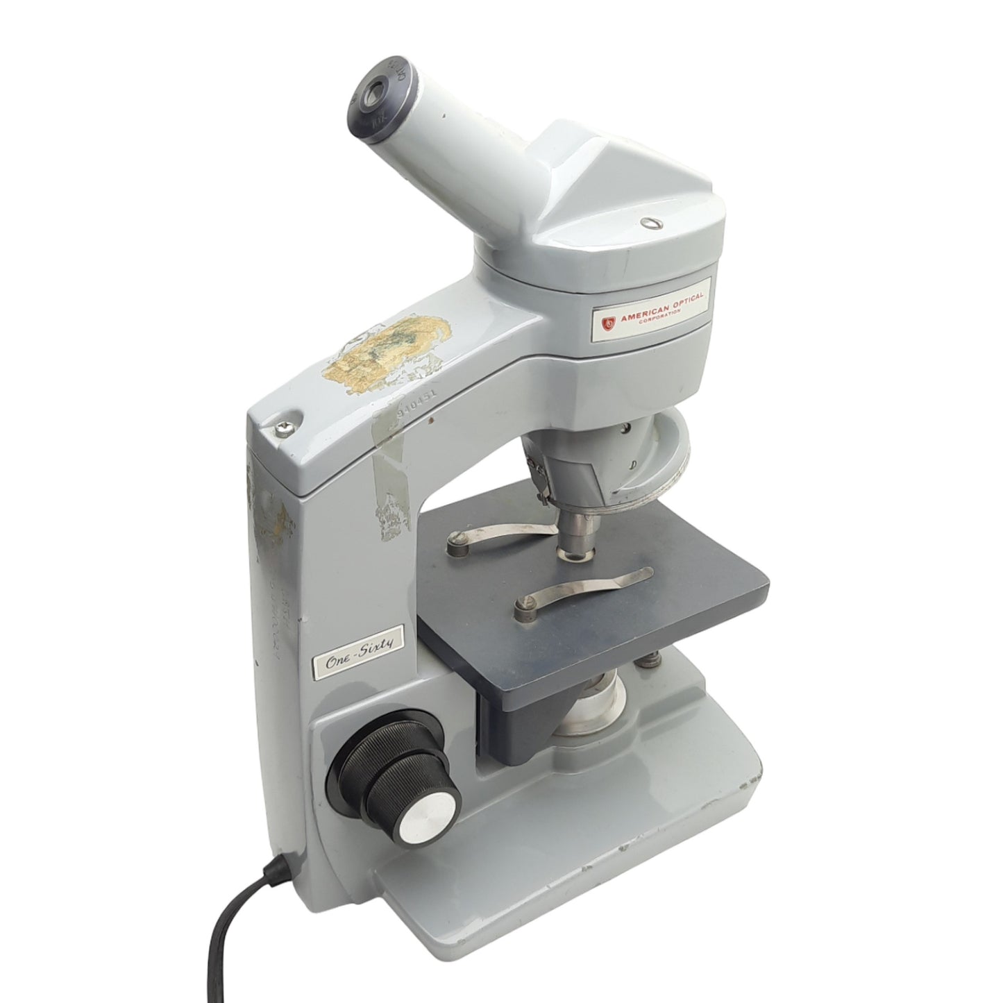 Used American Optical One-Sixty 160 Monocular Microscope, Two Objective 10x & 43x
