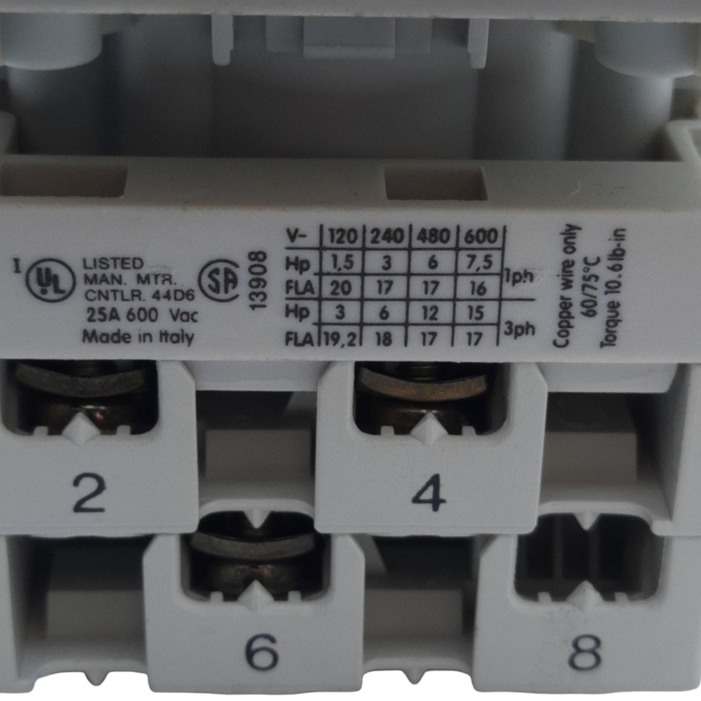 Used Allen Bradley 194L-E25-1753 Control & Load Switch OFF-ON 90°, w/ Handle