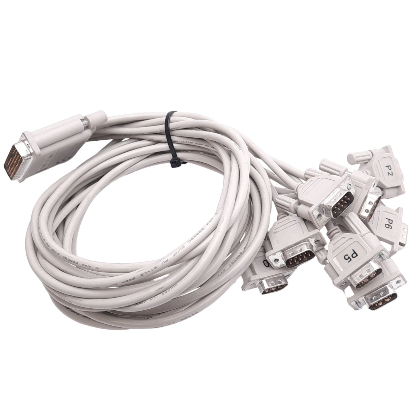 Used Comtrol 23901A 4000033 Octacable Assembly for RocketPort Express, DB78M to DB9M