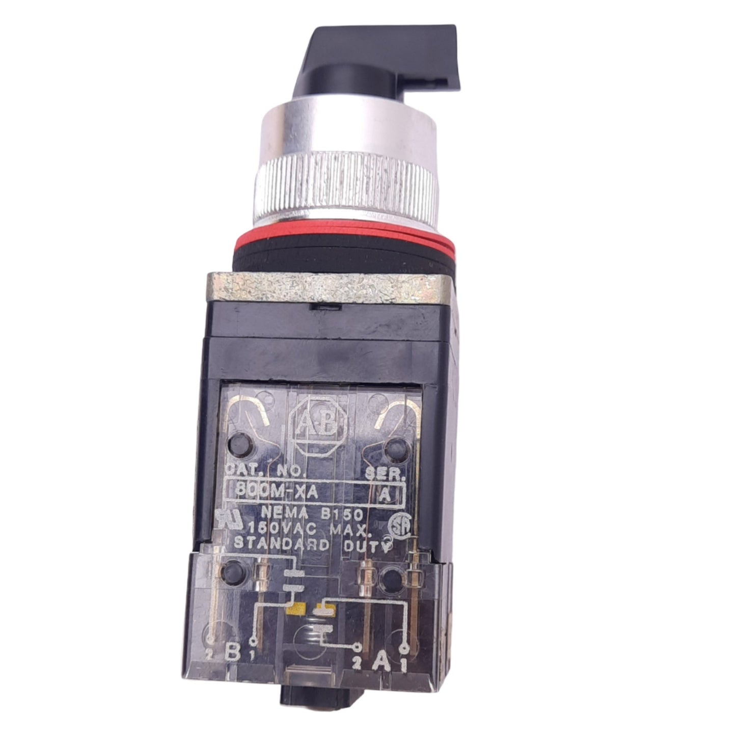 New Allen Bradley 800MR-JH2KB 3-Position Selector Switch, ø22mm, 2NO 2NC, 150V 10A