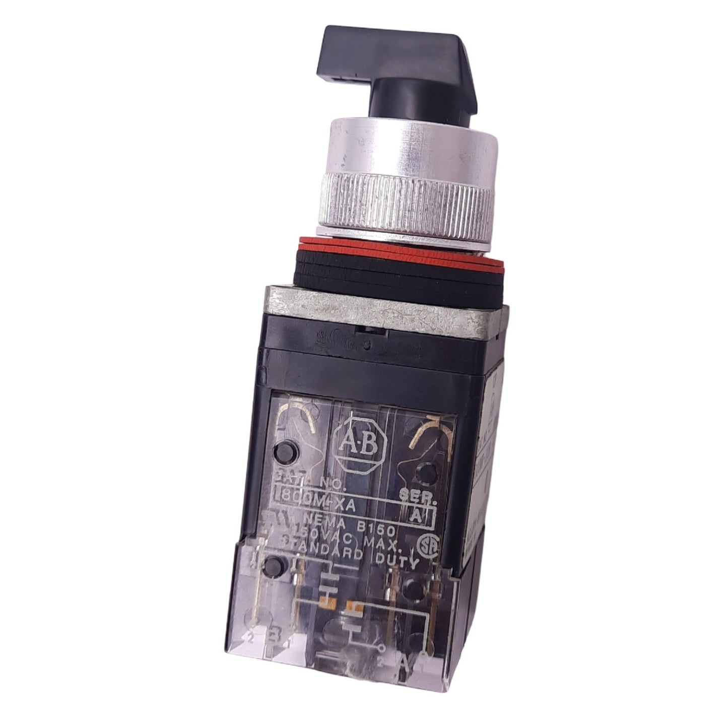 New Allen Bradley 800MR-JH2KB 3-Position Selector Switch, ø22mm, 2NO 2NC, 150V 10A