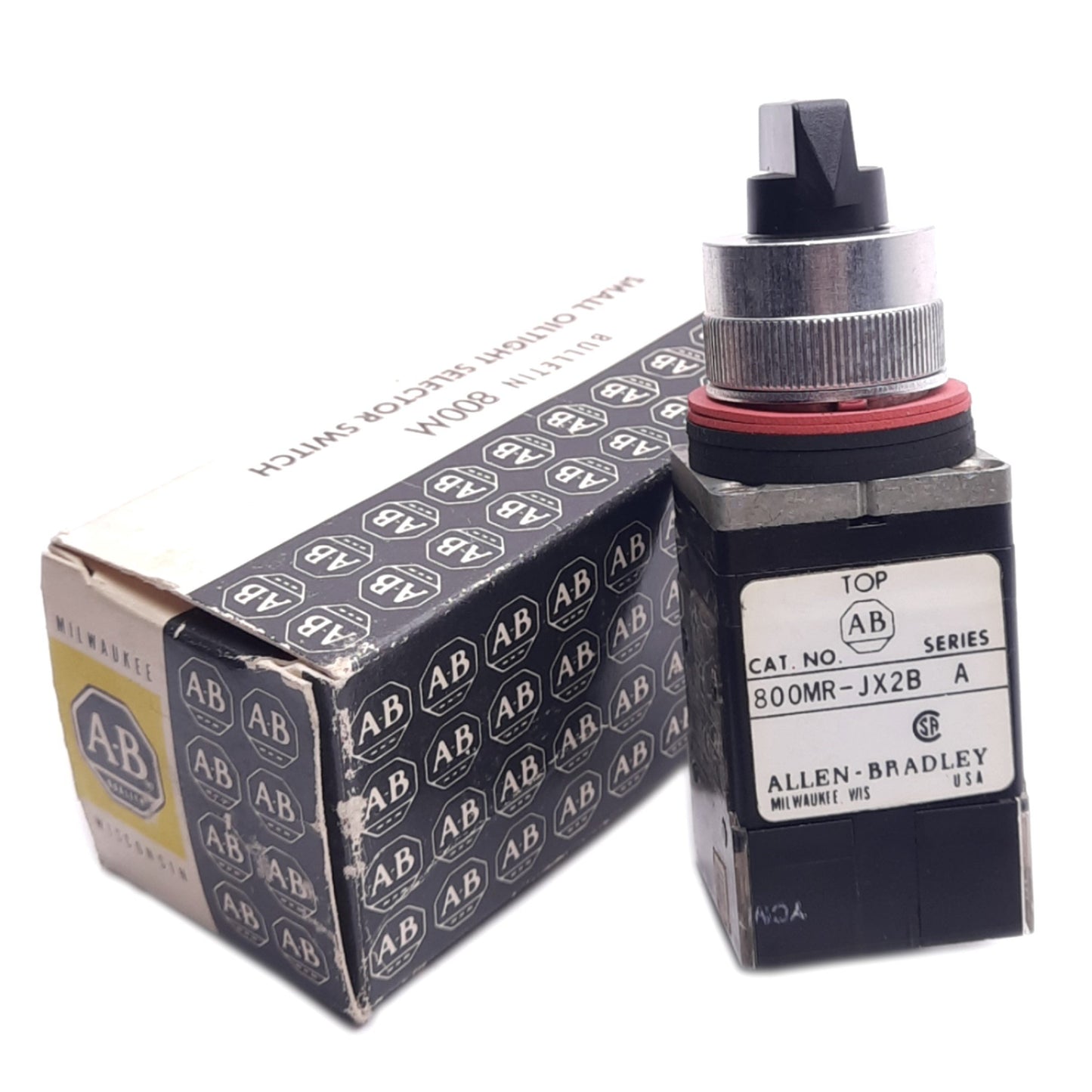 New Allen Bradley 800MR-JH2KB 3-Position Selector Switch, ø22mm, 2NO 2NC, 150V 10A