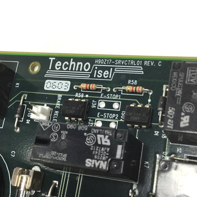 Used Techno Isel H90Z17-SRVCTRL01 LC Series CNC Router & Lathe Servo Controller Board